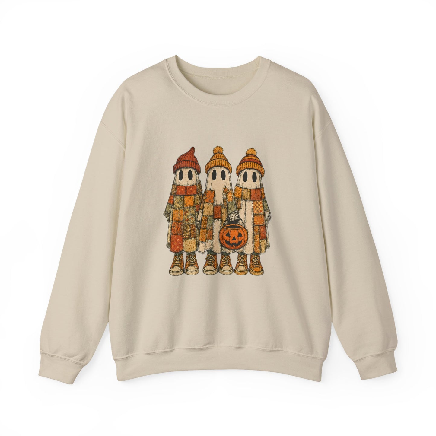 Halloween Ghost Trio Sweatshirt, Cute Fall Outfits, Spooky Season - PopCultureByDesign36