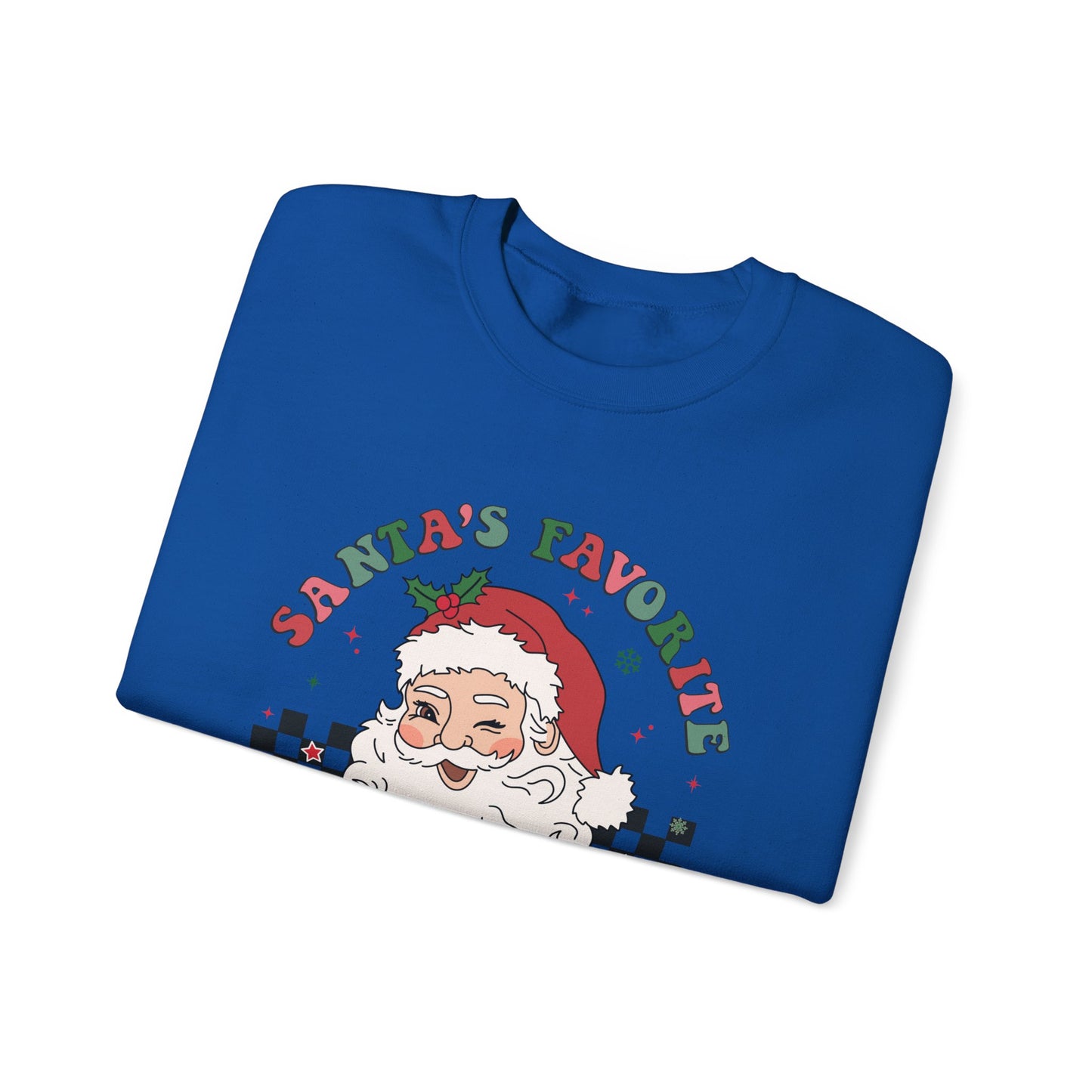 Santas Favorite Lunch Lady, Retro Santa Sweatshirt, Cute School Santa - PopCultureByDesign36