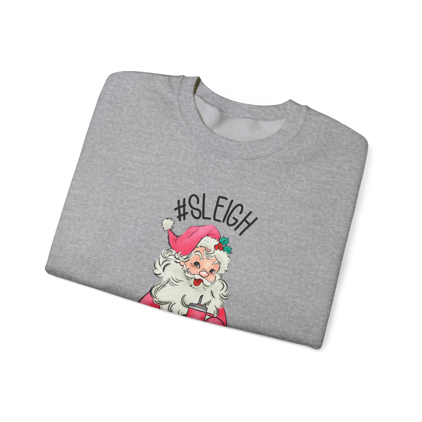 Sleigh santa, Retro Santa Sweater,Vintage Santa Christmas Sweatshirt - PopCultureByDesign36