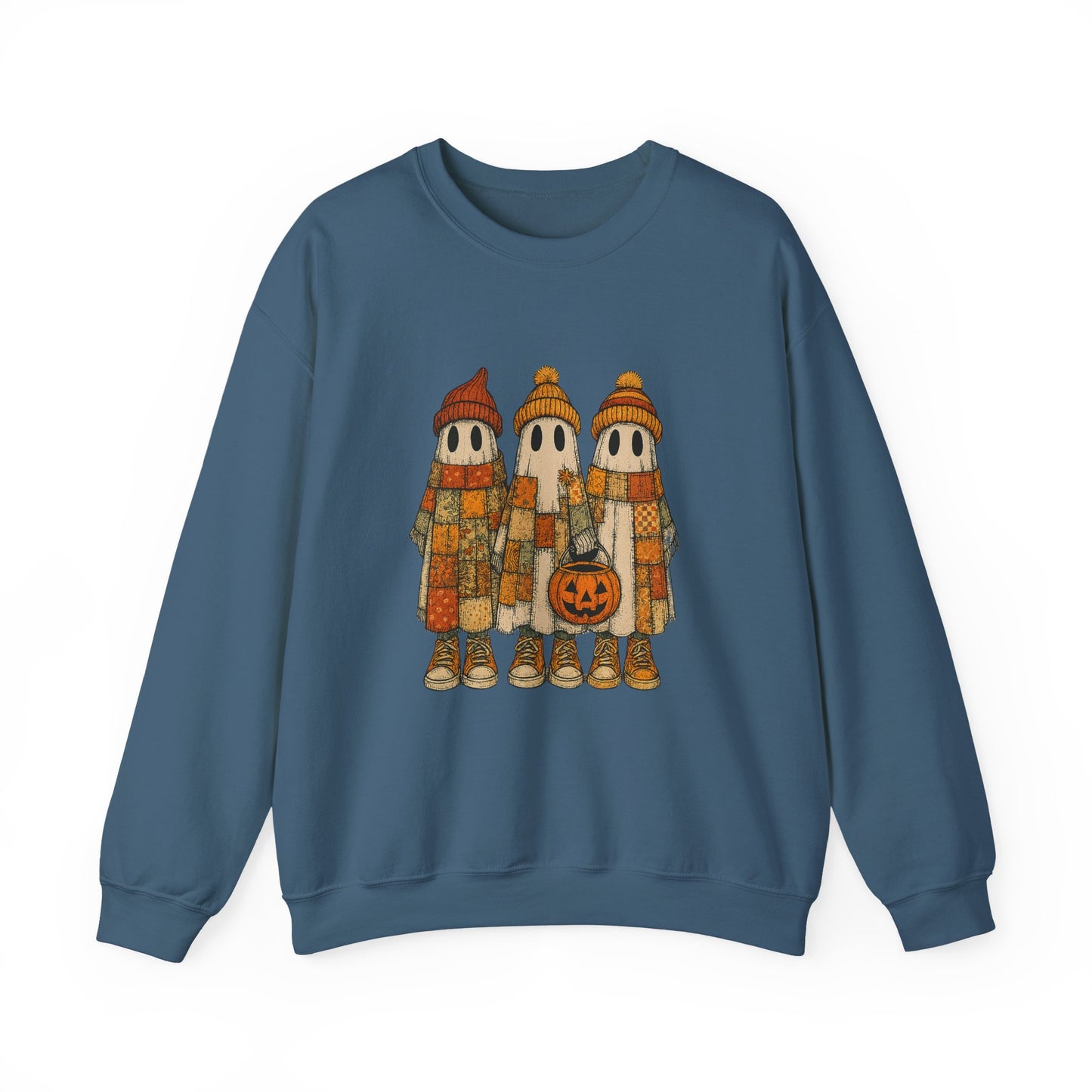 Halloween Ghost Trio Sweatshirt, Cute Fall Outfits, Spooky Season - PopCultureByDesign36
