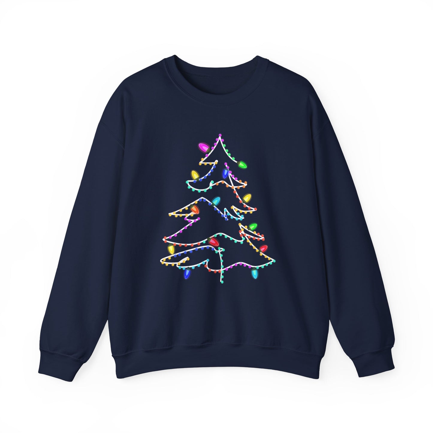 Swirly Christmas Tree with Lights, Neon Tree, Neon Colors Christmas - PopCultureByDesign36