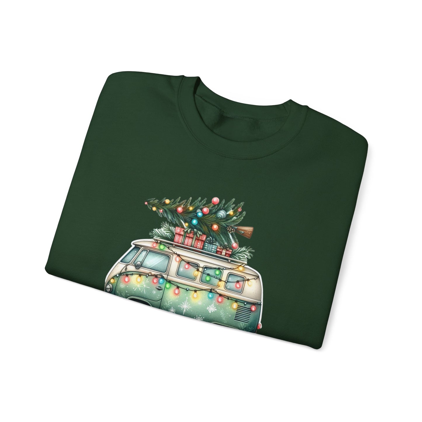 Jingle All The Way Sweatshirt, Christmas Family Sweater, Christmas Van Sweatshirt - PopCultureByDesign36
