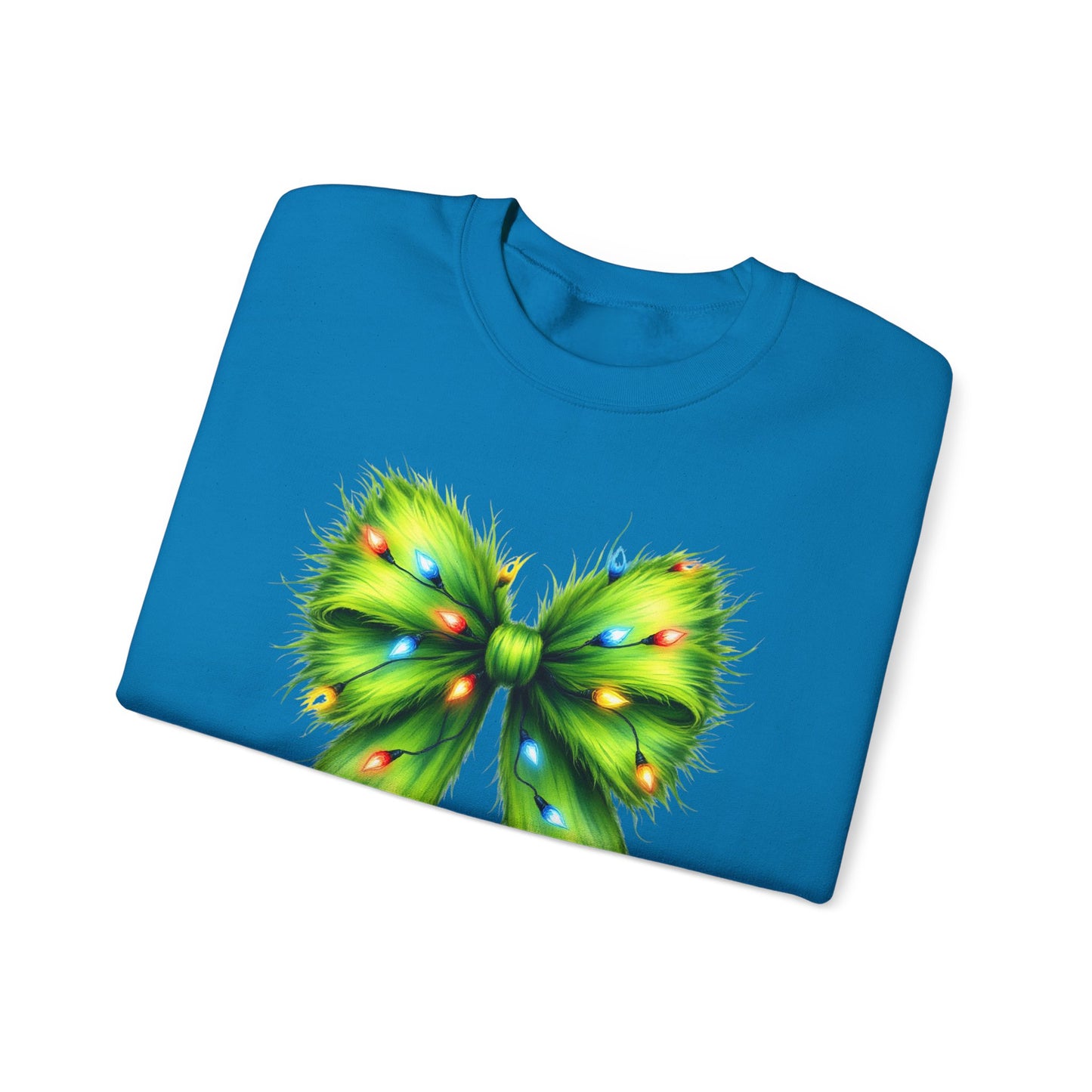 Christmas Bow Sweatshirt, Funny Holiday Sweatshirt, Coquette Christmas Bow - PopCultureByDesign36