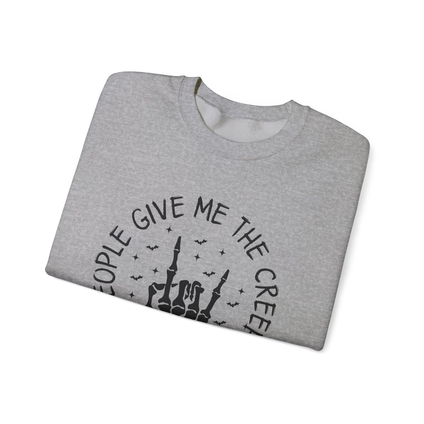 The Creeps Sweatshirt, Skeleton Hands Shirt, Skull Halloween Sweatshirt - PopCultureByDesign36