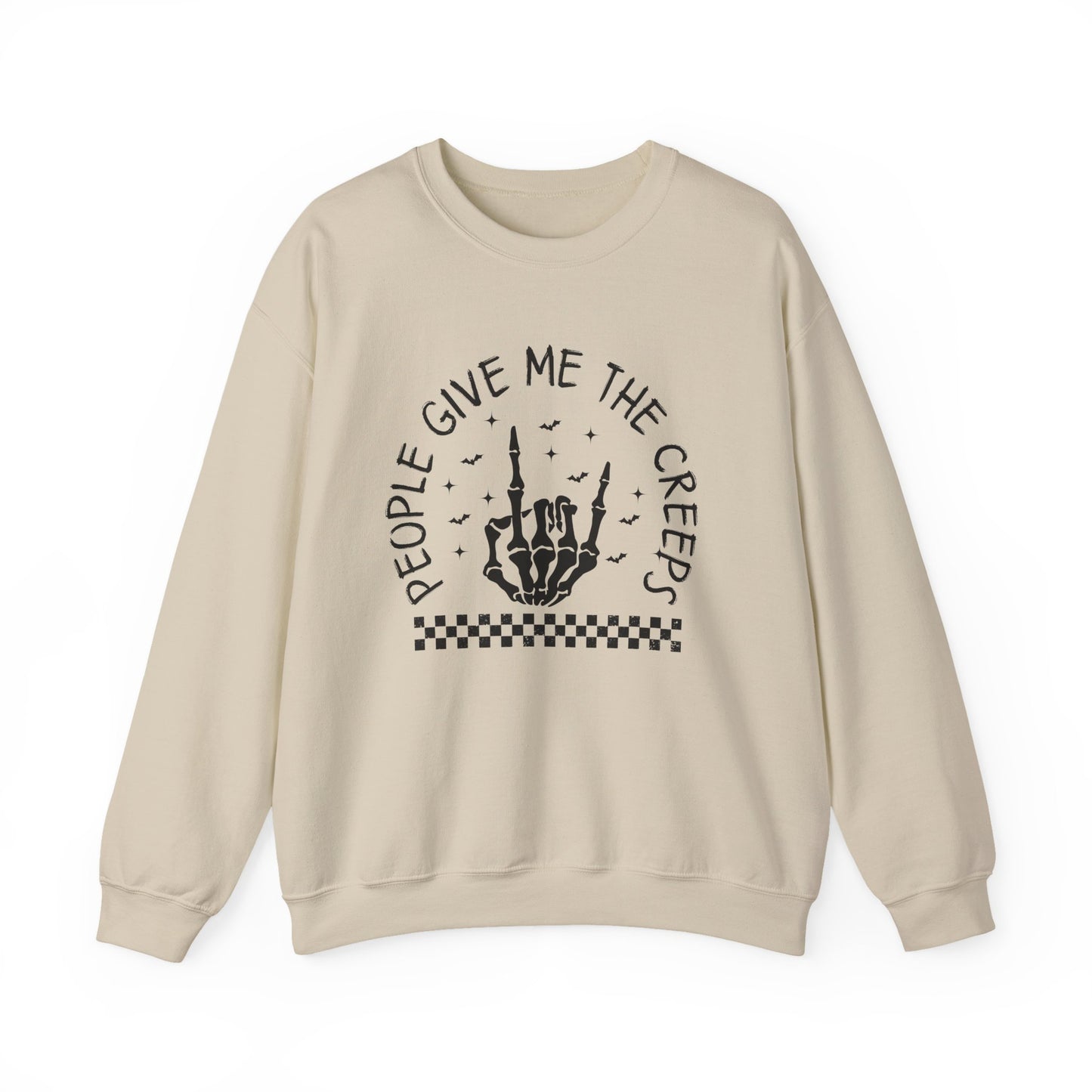 The Creeps Sweatshirt, Skeleton Hands Shirt, Skull Halloween Sweatshirt - PopCultureByDesign36