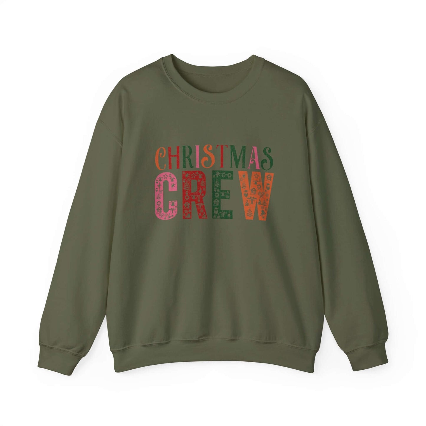 Christmas Crew Sweatshirt, Winter Festive Sweater, Xmas Gift Idea - PopCultureByDesign36