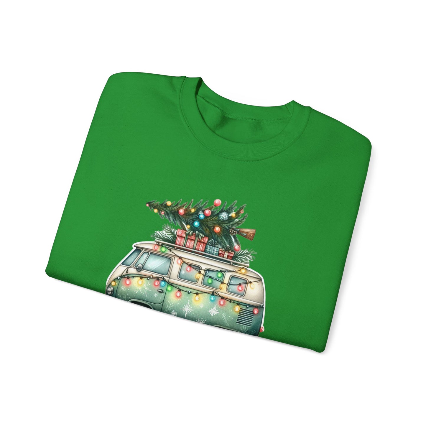 Jingle All The Way Sweatshirt, Christmas Family Sweater, Christmas Van Sweatshirt - PopCultureByDesign36