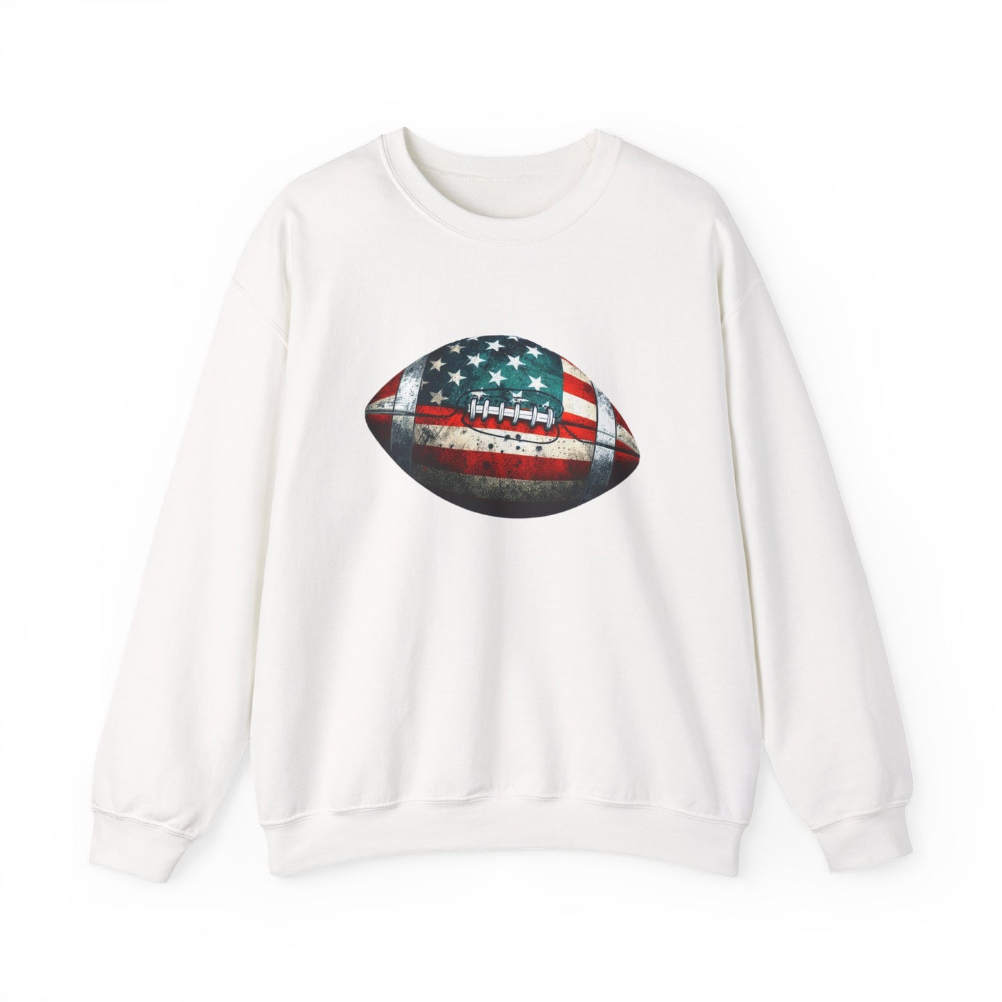Patriotic Football Sweatshirt, Football Mom, Gameday Sweatshirt - PopCultureByDesign36