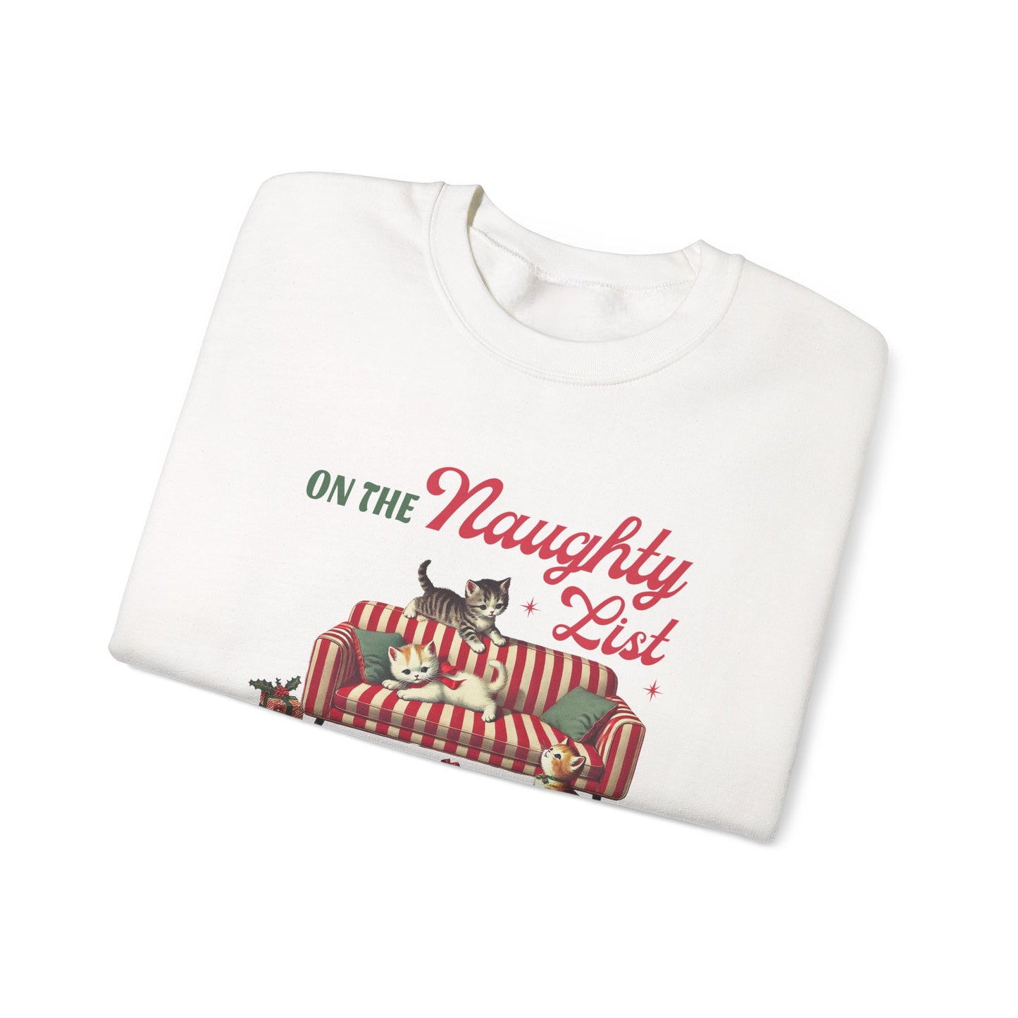 Cat Christmas Sweater, Christmas Cat Sweatshirt, Kitten Christmas Shirt - PopCultureByDesign36