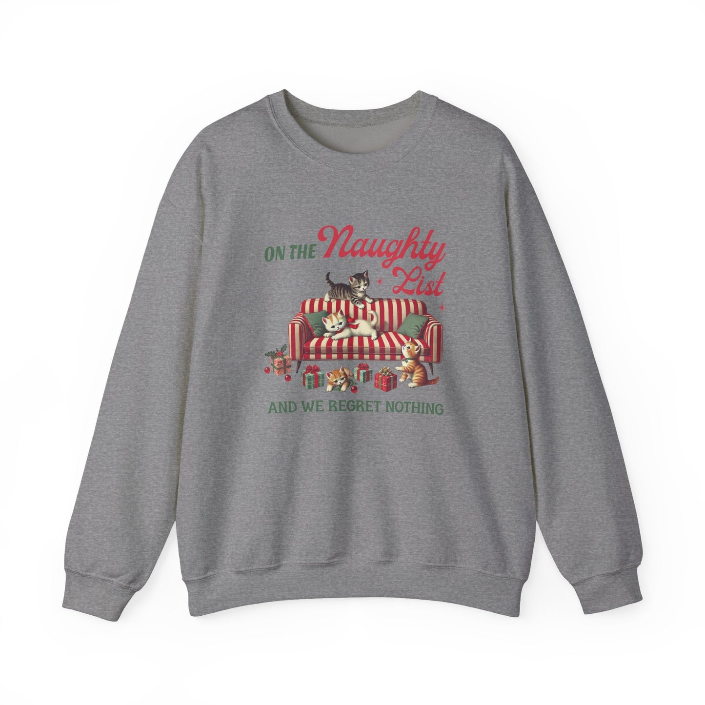 Cat Christmas Sweater, Christmas Cat Sweatshirt, Kitten Christmas Shirt - PopCultureByDesign36