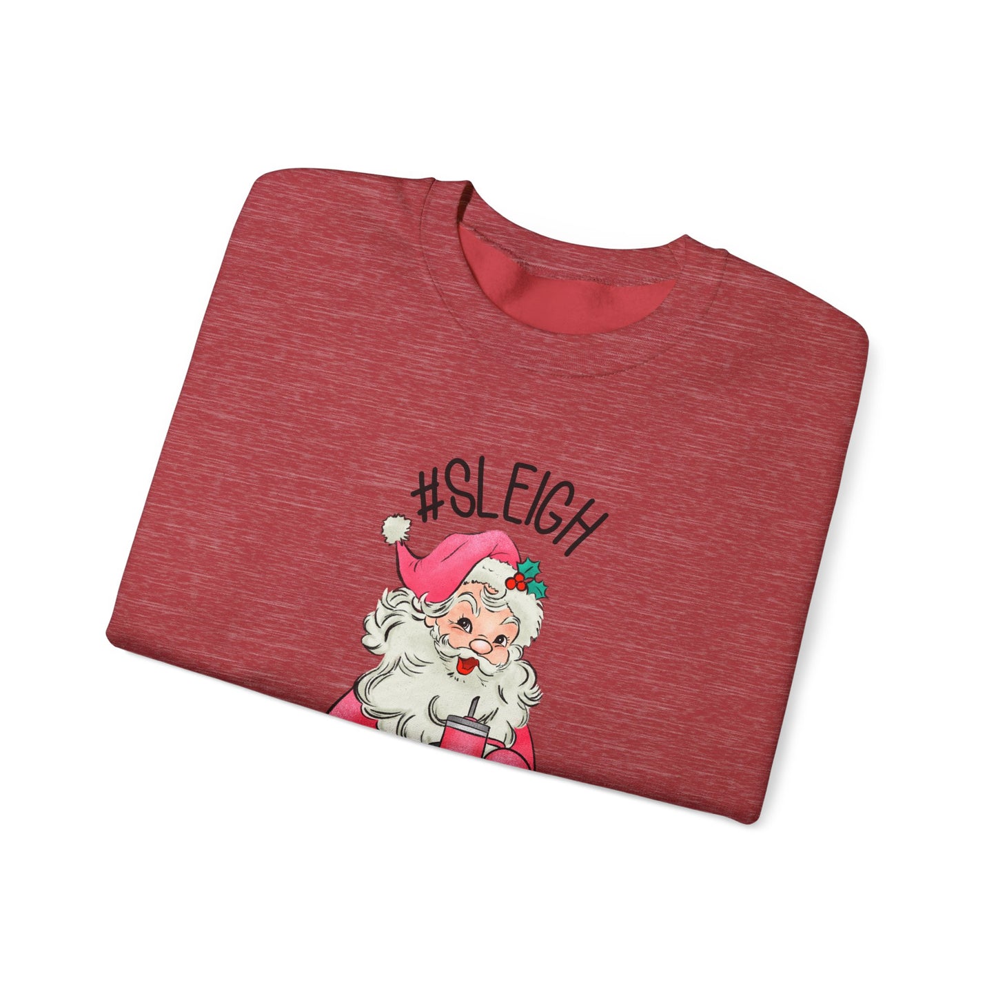 Sleigh santa, Retro Santa Sweater,Vintage Santa Christmas Sweatshirt - PopCultureByDesign36