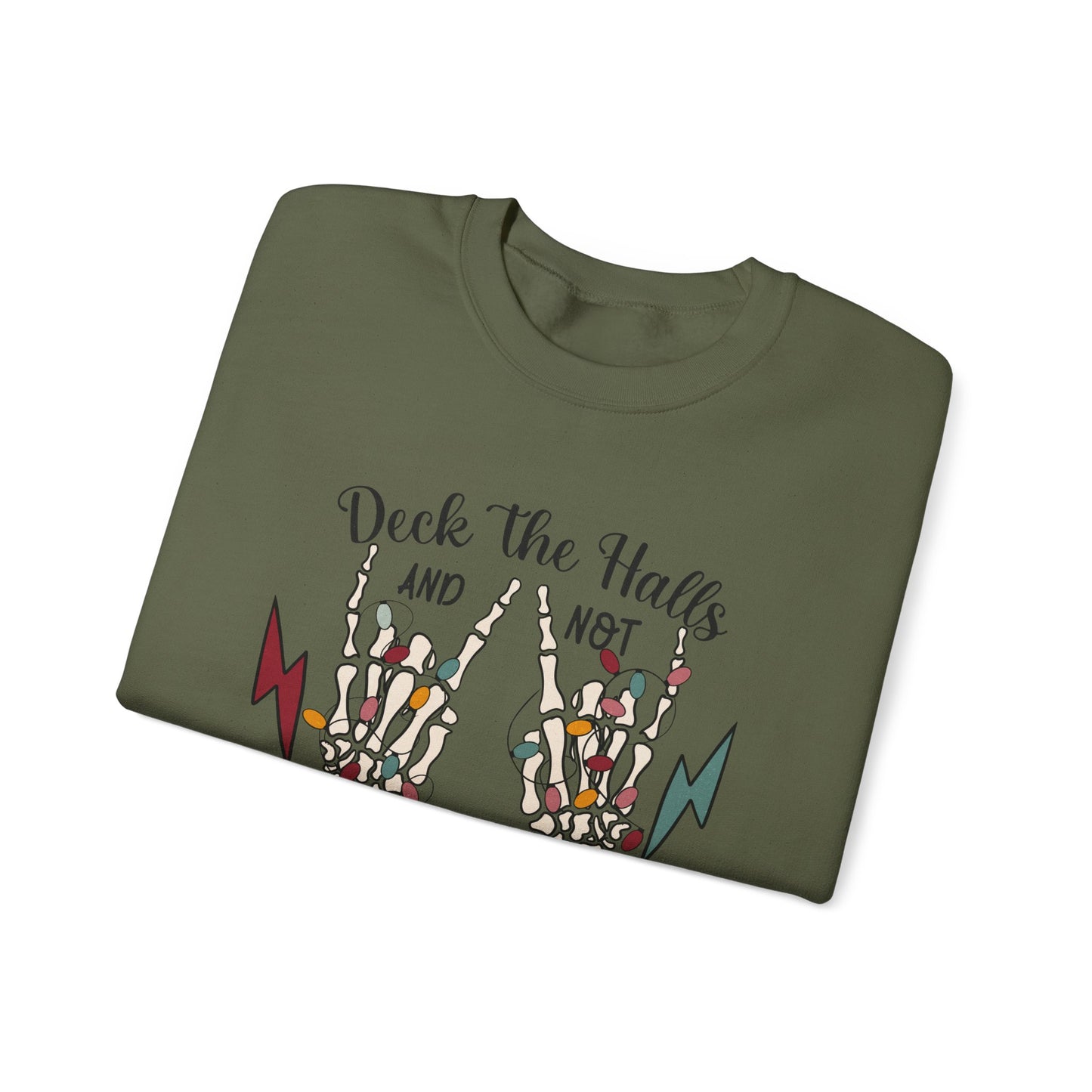 Family Christmas Sweatshirt, Deck The Halls And Not Your Family - PopCultureByDesign36