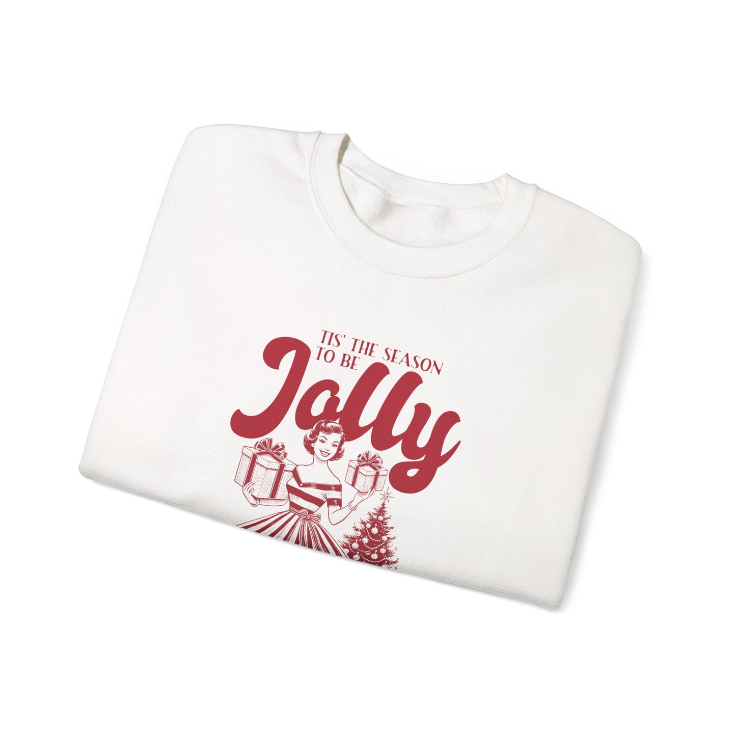 Christmas Sweatshirt, Pin Up Girl Christmas, Christmas Jolly - PopCultureByDesign36