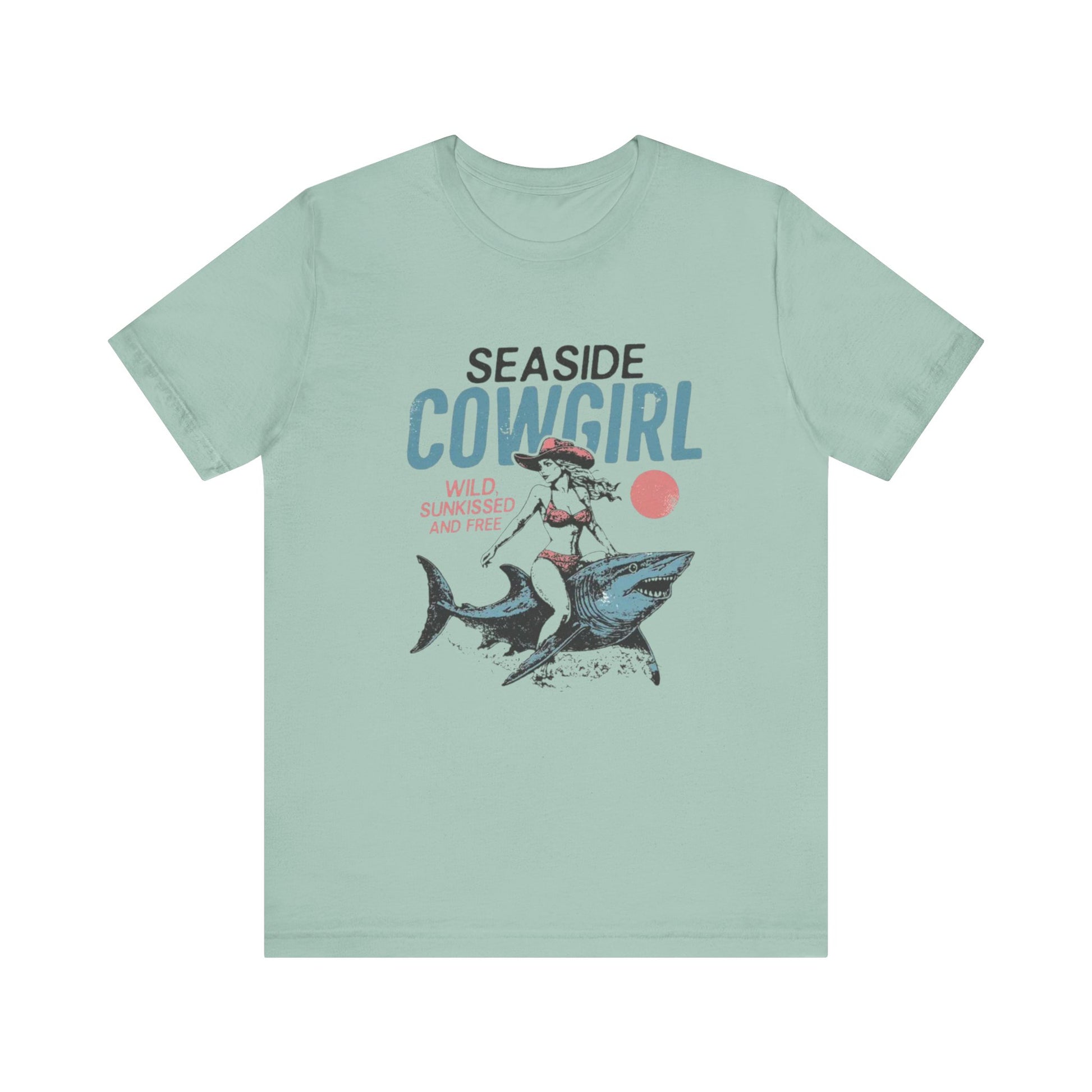 Seaside cowgirl retro summer Shirt, Western beach Shirt, Wild sunkissed Shirt - PopCultureByDesign36