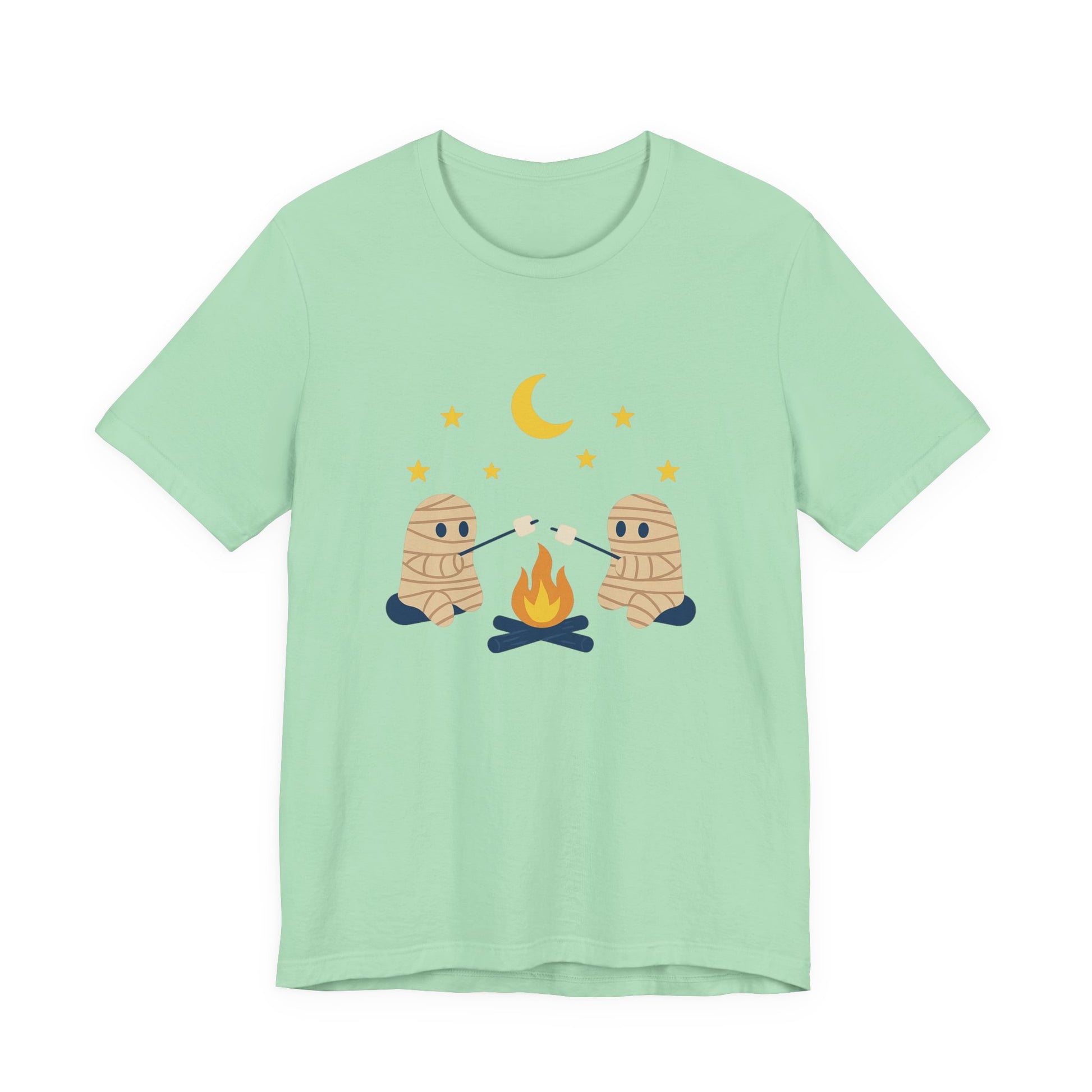 Camping Mummy Tee, Halloween Shirt, Spooky Camping Top - PopCultureByDesign36