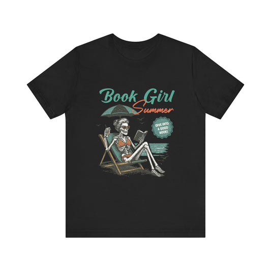Book Girl Summer Shirt, Reading Lover Tee, Literary Bookworm Top - PopCultureByDesign36