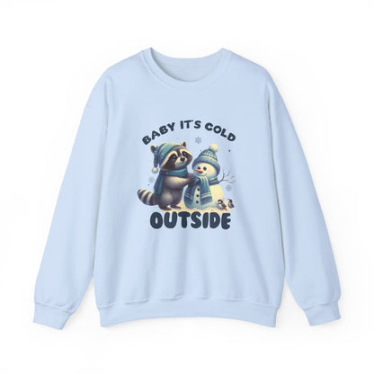 Baby Its Cold Outside Raccoon, Cute Christmas Raccoon, Winter Humor - PopCultureByDesign36