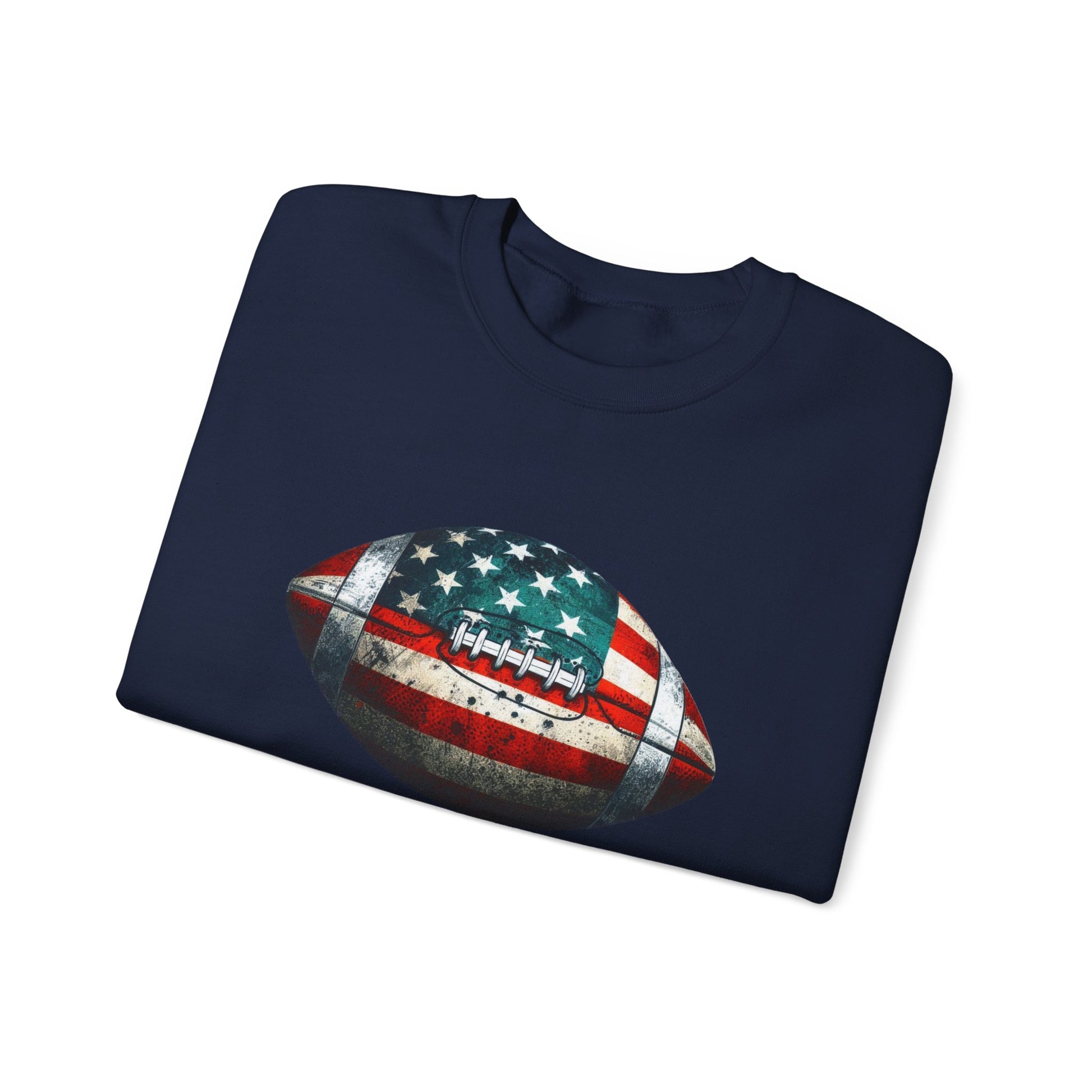 Patriotic Football Sweatshirt, Football Mom, Gameday Sweatshirt - PopCultureByDesign36