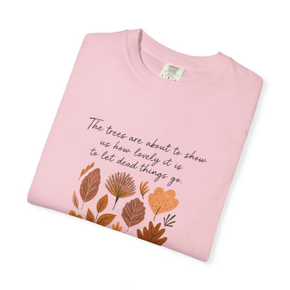 Boho Poem Fall Leaves T-shirt, Fall Shirt, Unisex Fall Top