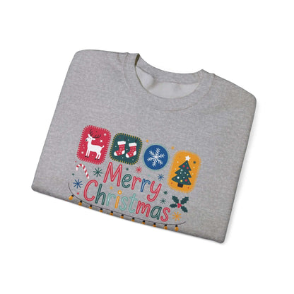 Christmas Cute Collage Sweatshirt, Winter Collage Seasonal Sweatshirt - PopCultureByDesign36