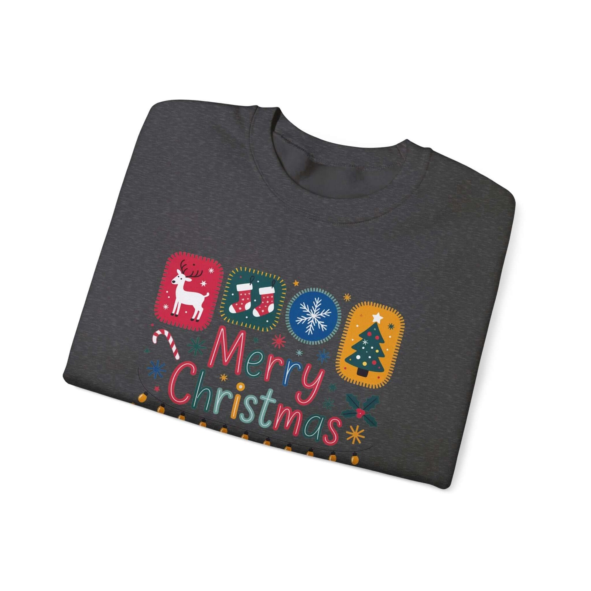 Christmas Cute Collage Sweatshirt, Winter Collage Seasonal Sweatshirt - PopCultureByDesign36