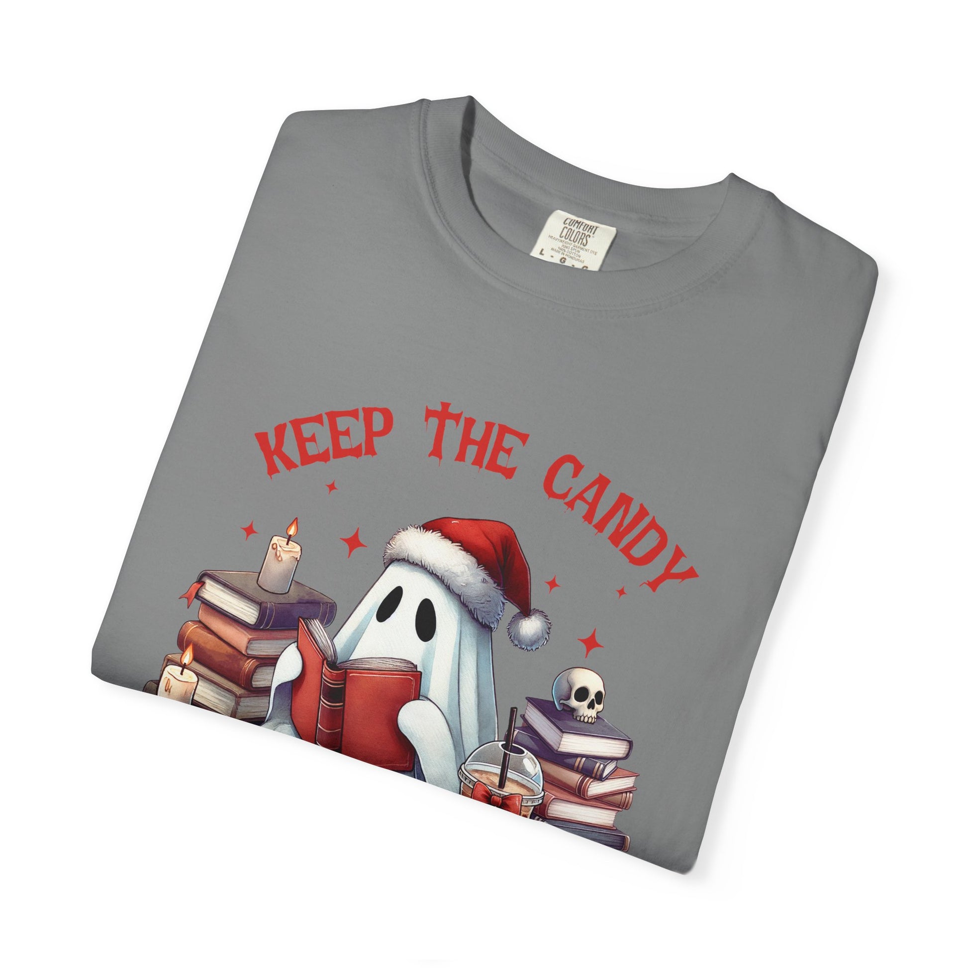 Retro Ghost Reading Books shirt, Librarian Ghost Halloween, Halloween Tee - PopCultureByDesign36