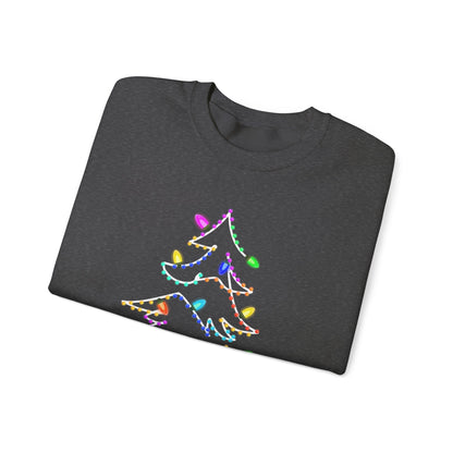 Swirly Christmas Tree with Lights, Neon Tree, Neon Colors Christmas - PopCultureByDesign36