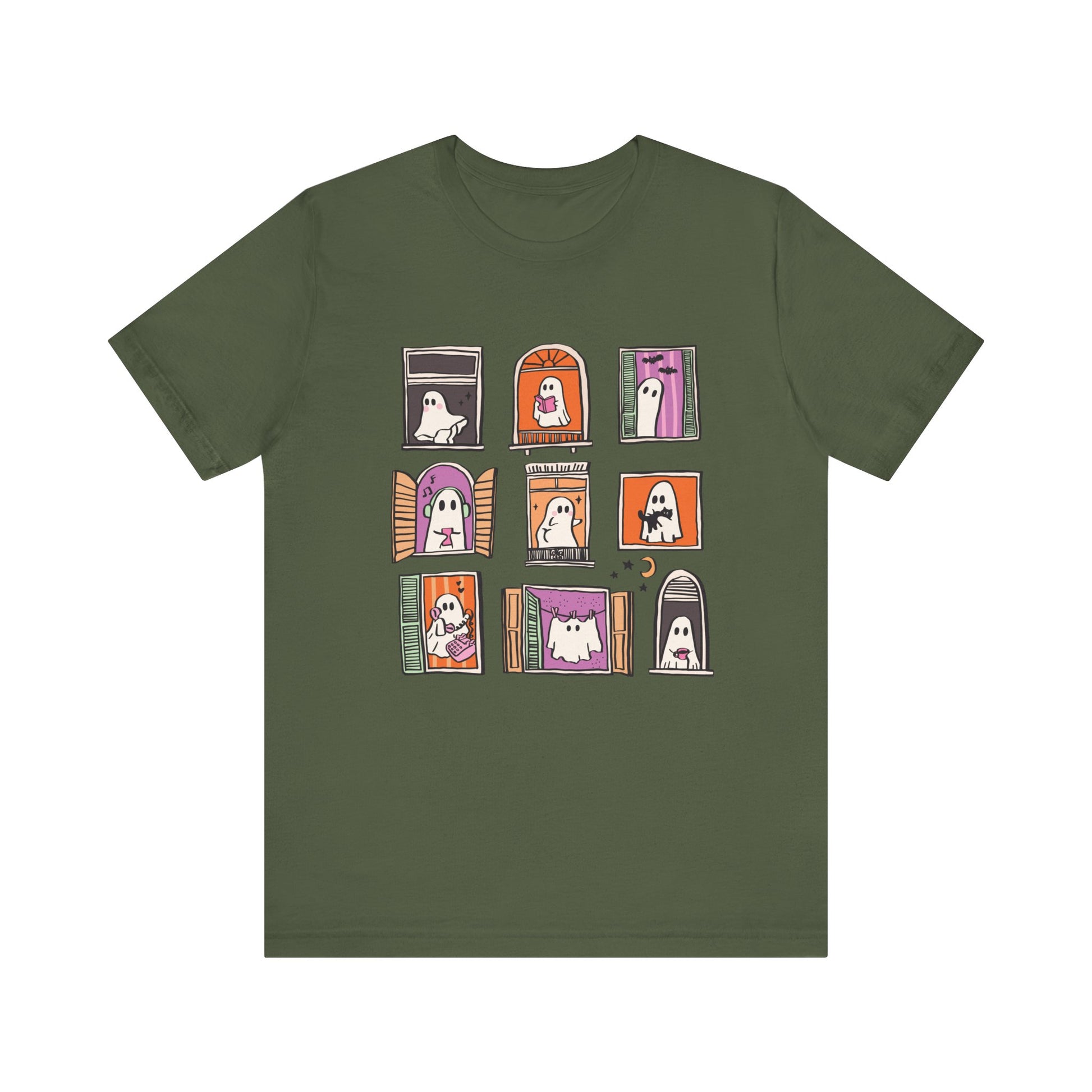 Ghostly Frames T-Shirt, Halloween Tee, Spooky Shirt - PopCultureByDesign36