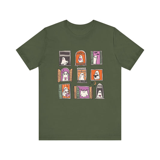 Ghostly Frames T-Shirt, Halloween Tee, Spooky Shirt - PopCultureByDesign36