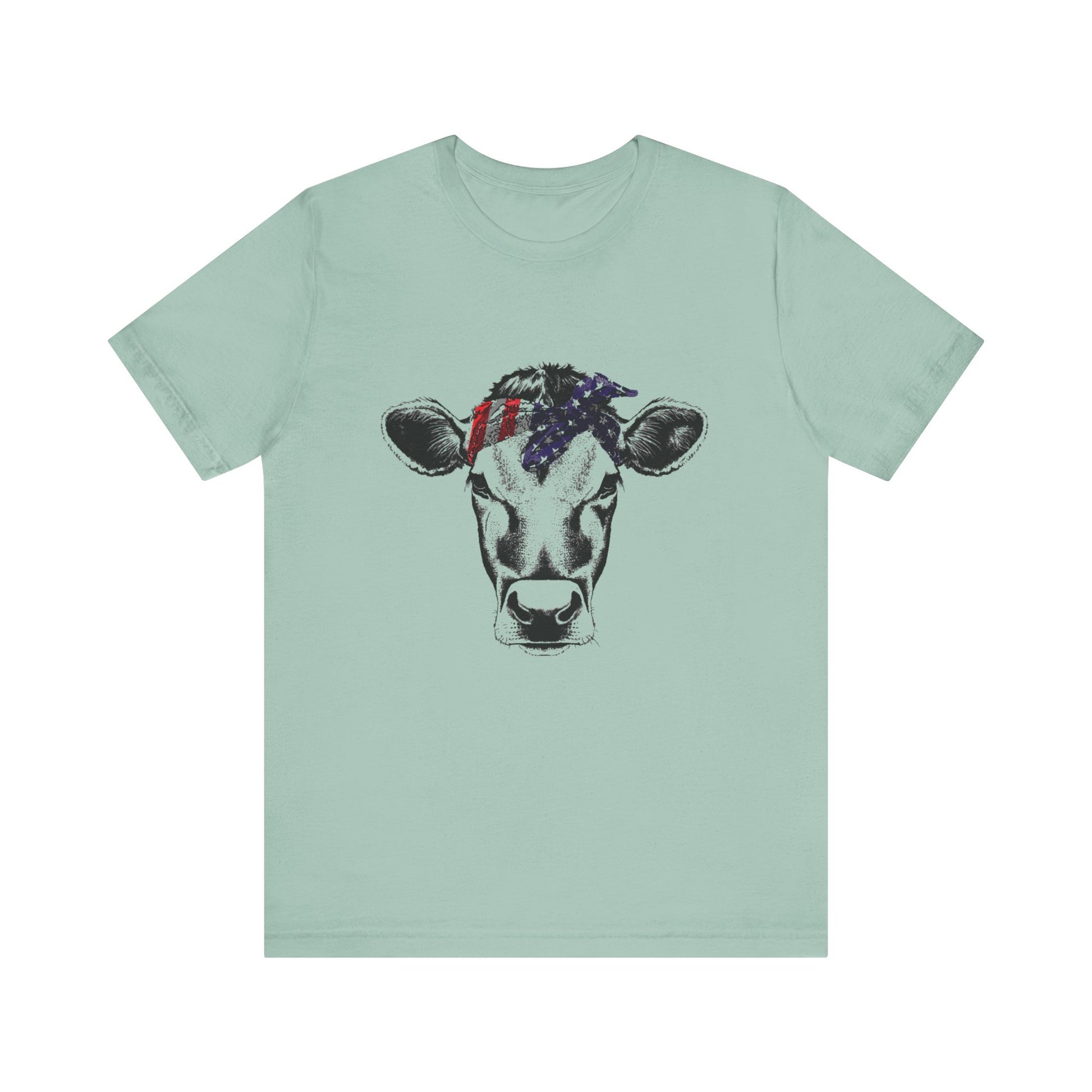 Highland Cow shirt, American Flag Shirt, Funny Cow Shirt, Independence Day - PopCultureByDesign36