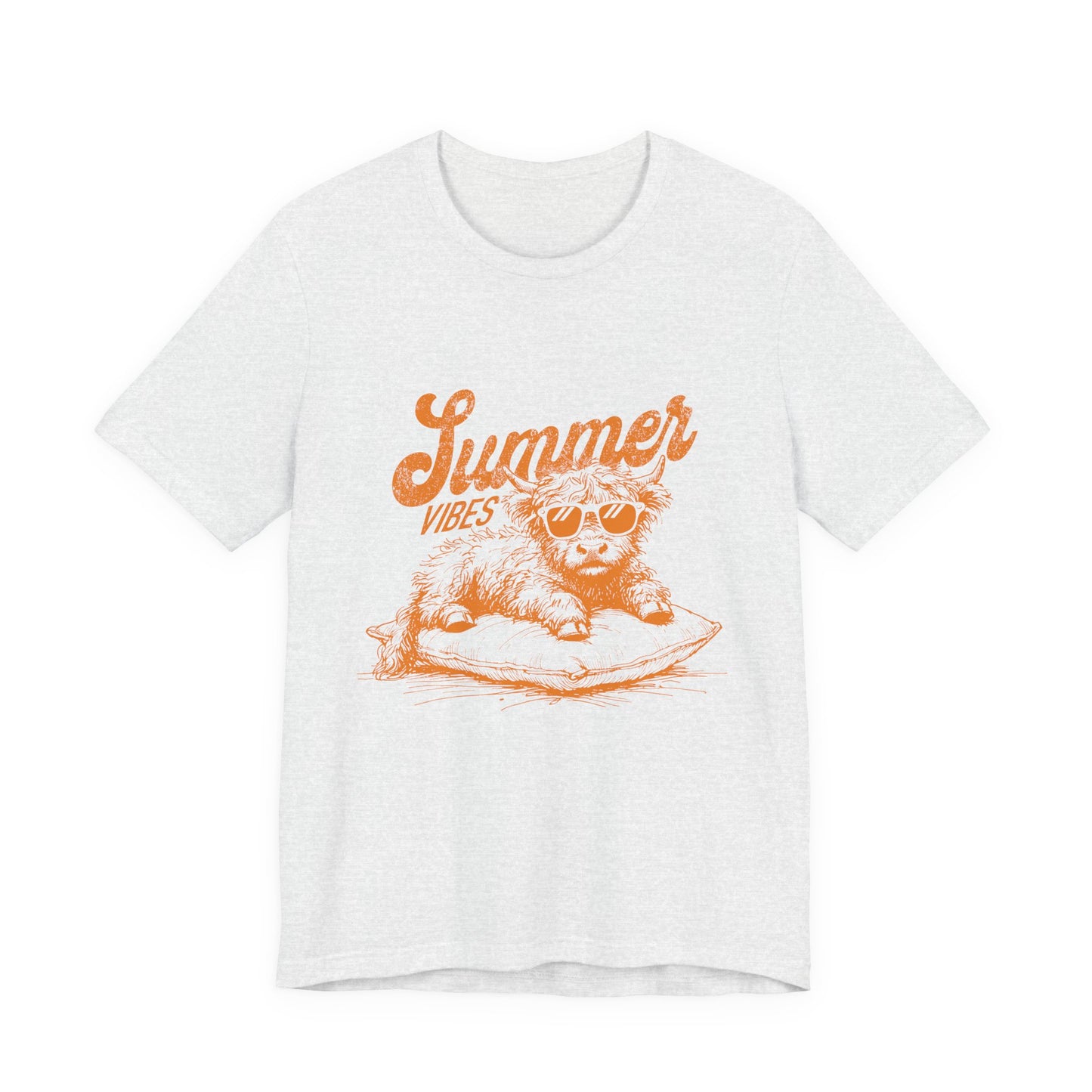 Summer Vibes Highland Cow Shirt, Western Shirt, Cow Shirt - PopCultureByDesign36
