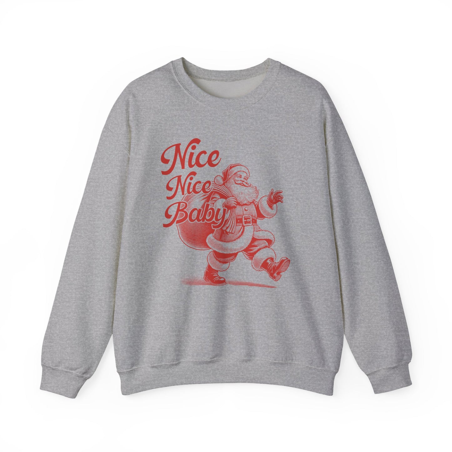 Nice Nice Baby, xmas Sweatshirt, Family christmas, Christmas Jolly, Christmas sweatshirt for Women, retro christmas, retro Santa sweatshirt - PopCultureByDesign36
