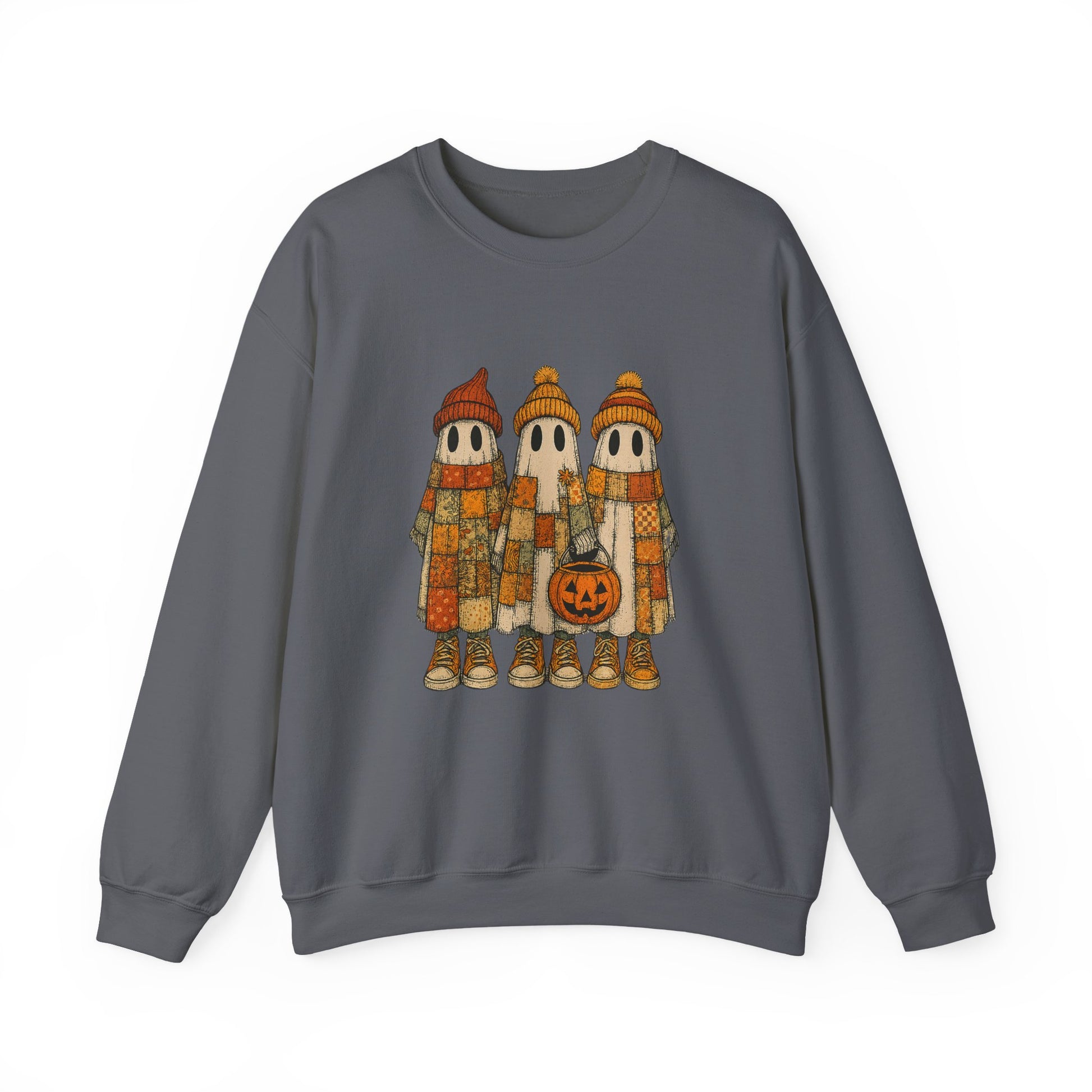 Halloween Ghost Trio Sweatshirt, Cute Fall Outfits, Spooky Season - PopCultureByDesign36