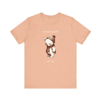 Brave Bears Cry Too Shirt, Vintage Bear Shirt, My tummy Hurts Shirt - PopCultureByDesign36