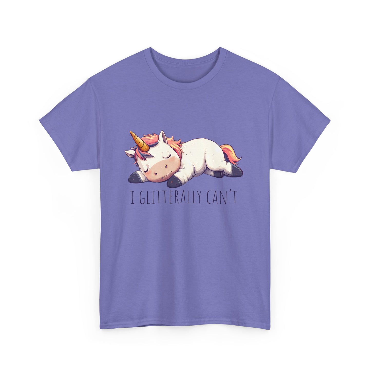 I glitterly can't, cute unicorn shirt, lazy unicorn shirt, funny unicorn shirt - PopCultureByDesign36