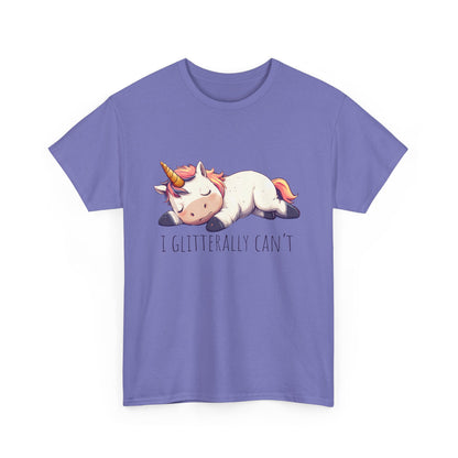 I glitterly can't, cute unicorn shirt, lazy unicorn shirt, funny unicorn shirt - PopCultureByDesign36