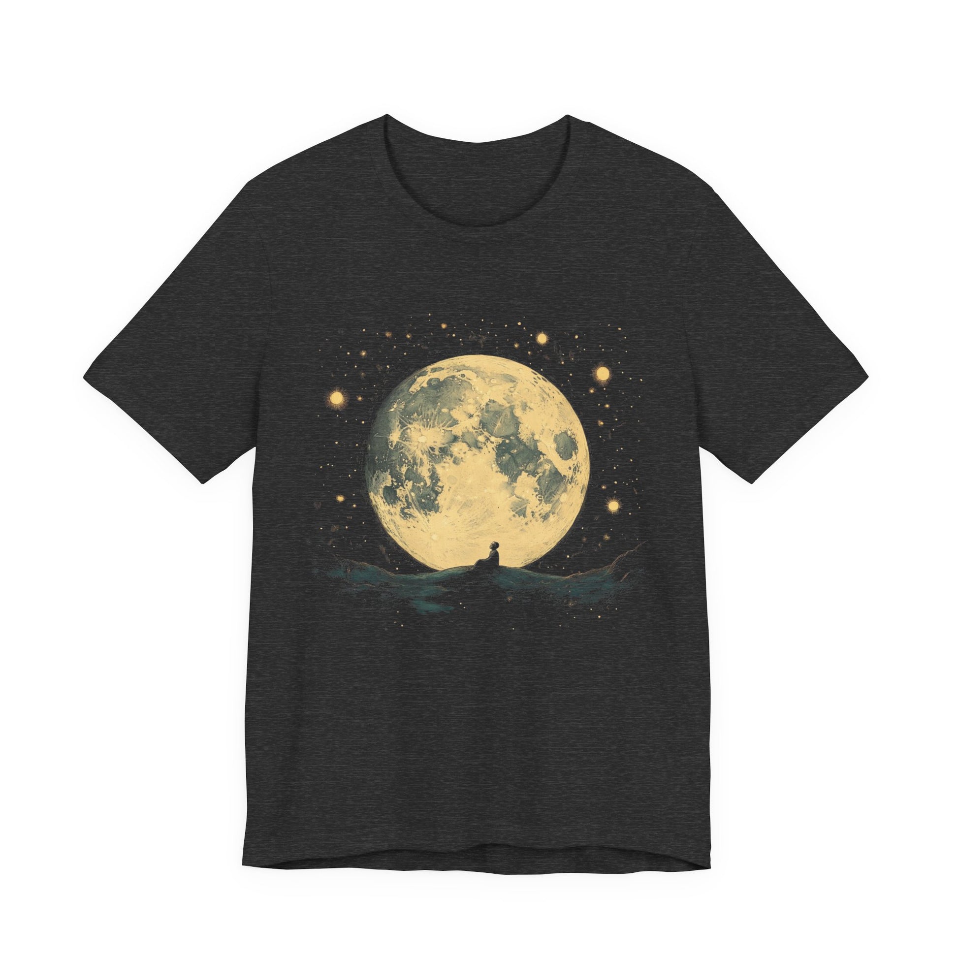 Mystic Moon And Boy Shirt, Mystical Moon Phase Shirt, Moon Phase T-Shirt - PopCultureByDesign36