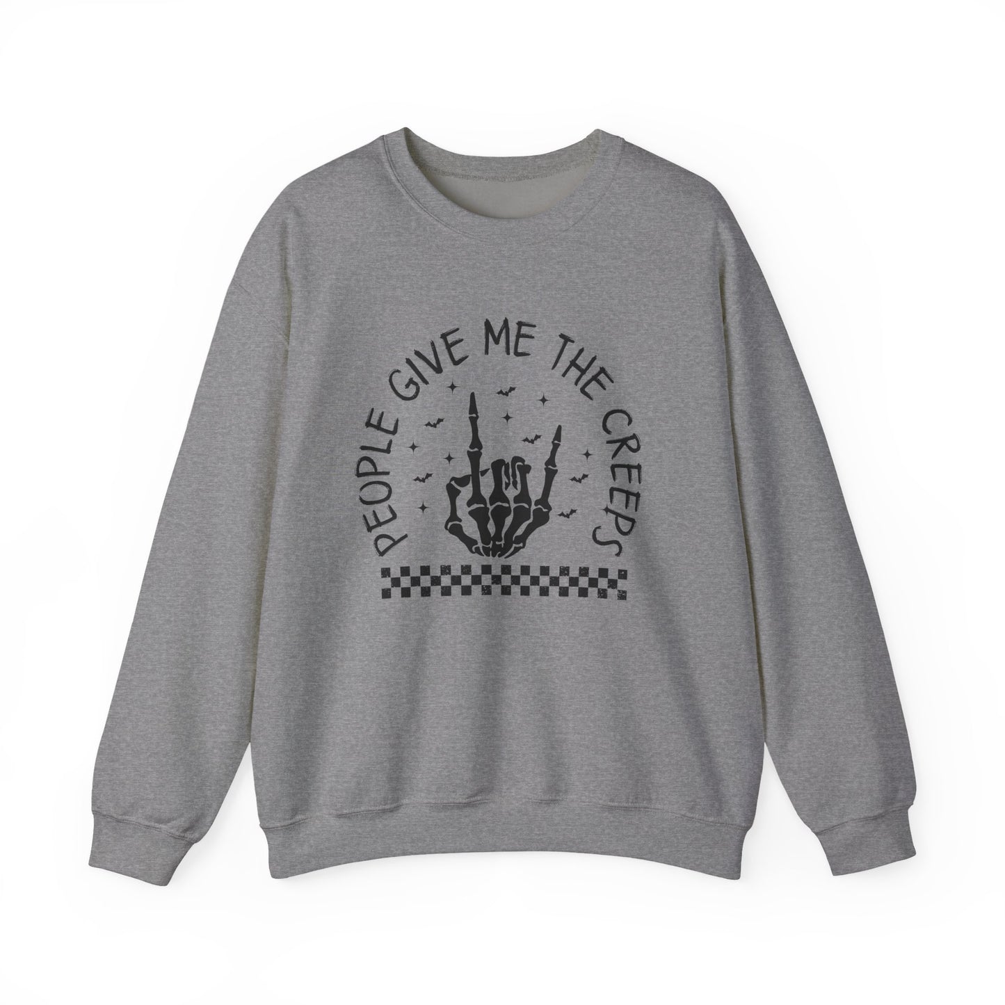 The Creeps Sweatshirt, Skeleton Hands Shirt, Skull Halloween Sweatshirt - PopCultureByDesign36