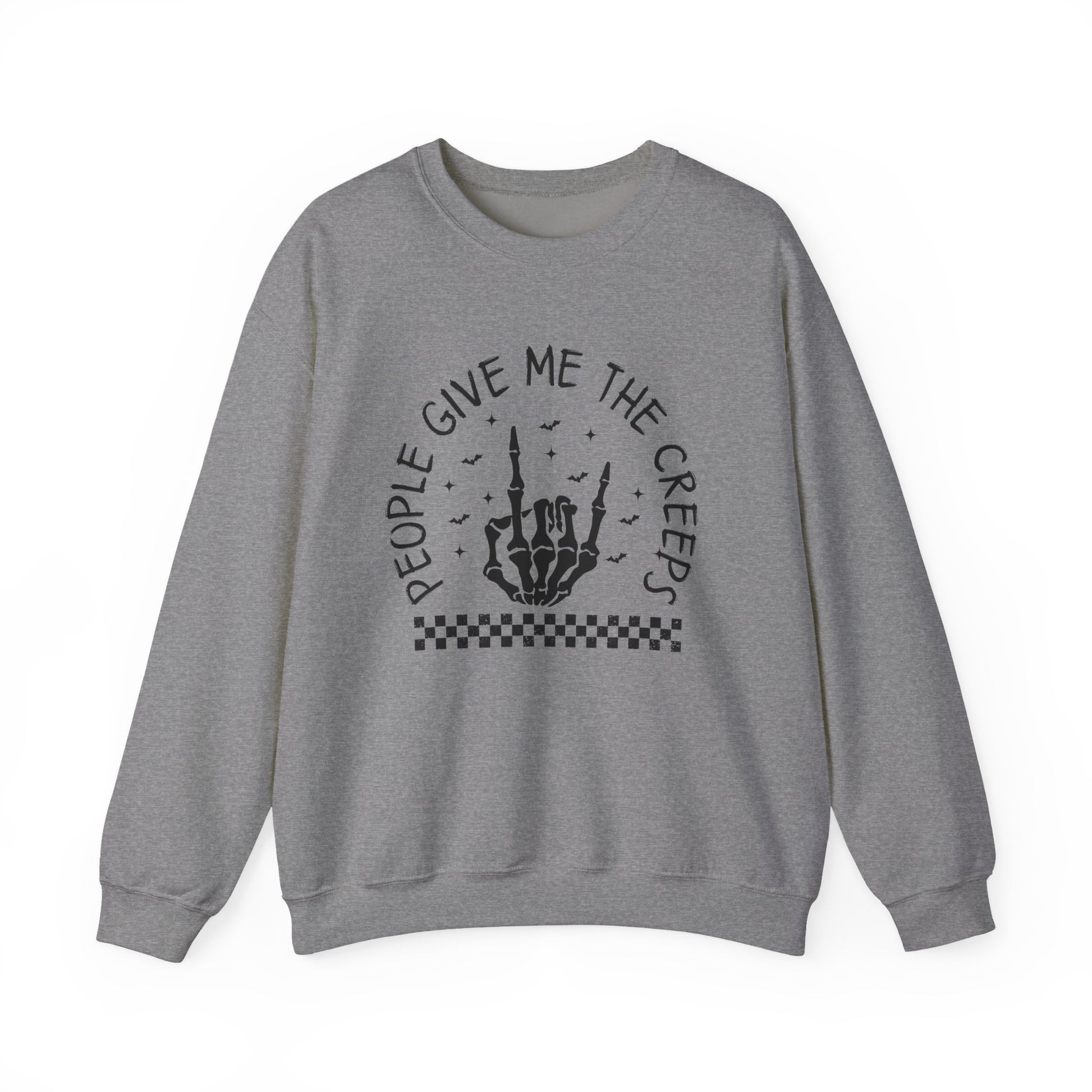 The Creeps Sweatshirt, Skeleton Hands Shirt, Skull Halloween Sweatshirt - PopCultureByDesign36