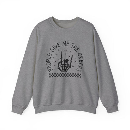 The Creeps Sweatshirt, Skeleton Hands Shirt, Skull Halloween Sweatshirt - PopCultureByDesign36