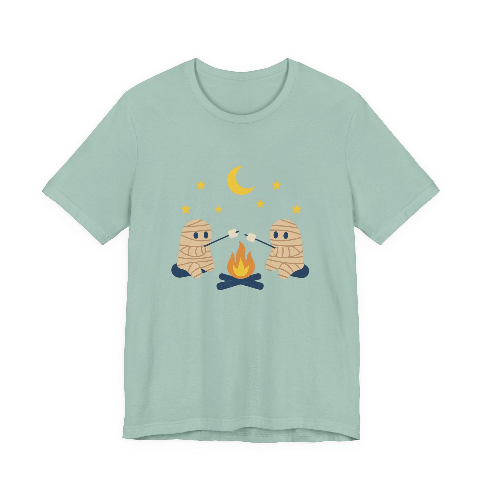 Camping Mummy Tee, Halloween Shirt, Spooky Camping Top - PopCultureByDesign36