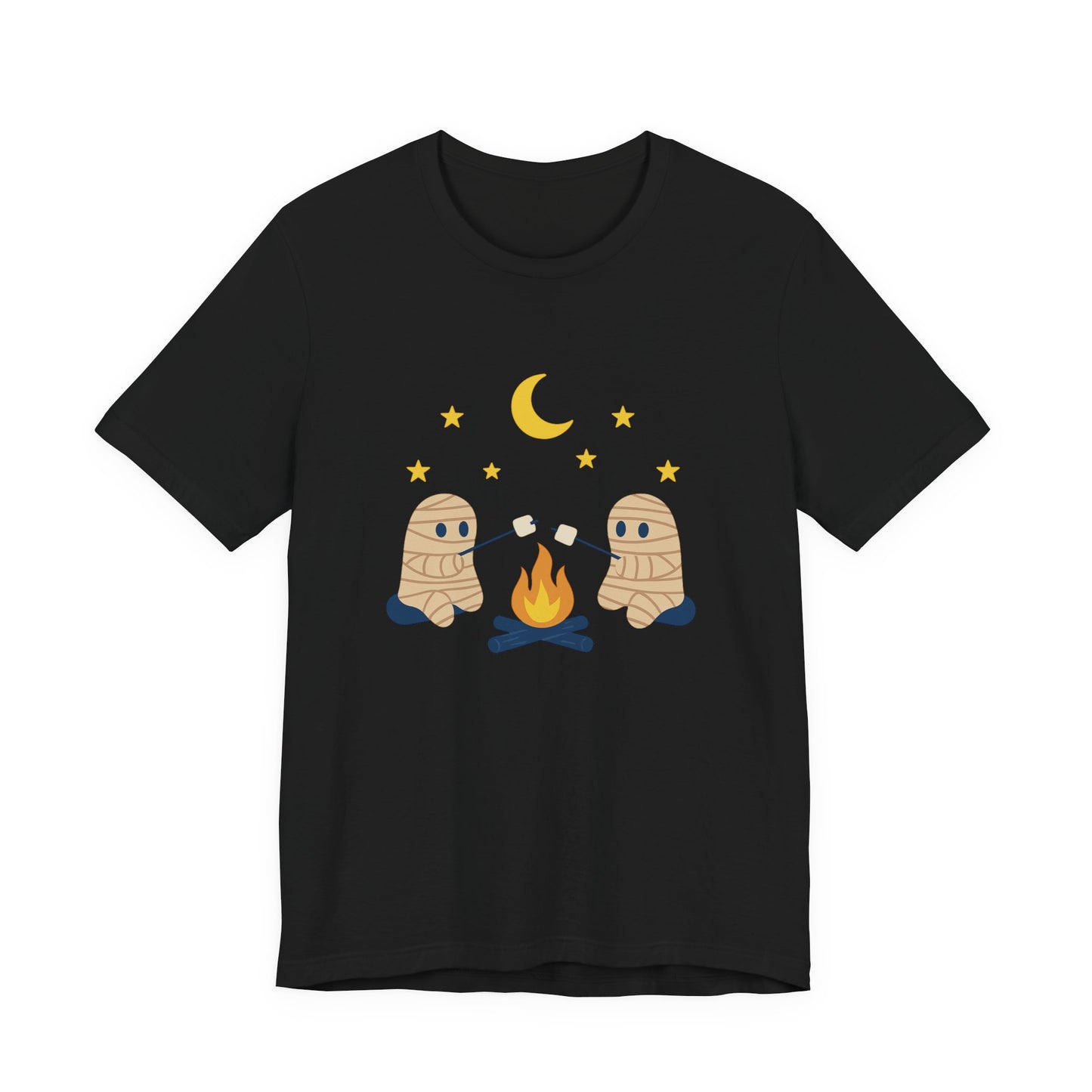 Camping Mummy Tee, Halloween Shirt, Spooky Camping Top - PopCultureByDesign36