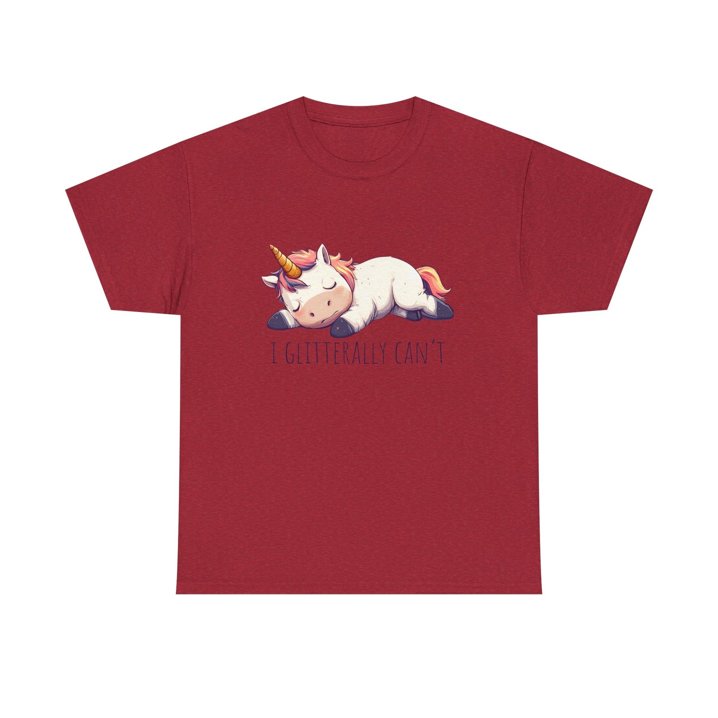 I glitterly can't, cute unicorn shirt, lazy unicorn shirt, funny unicorn shirt - PopCultureByDesign36