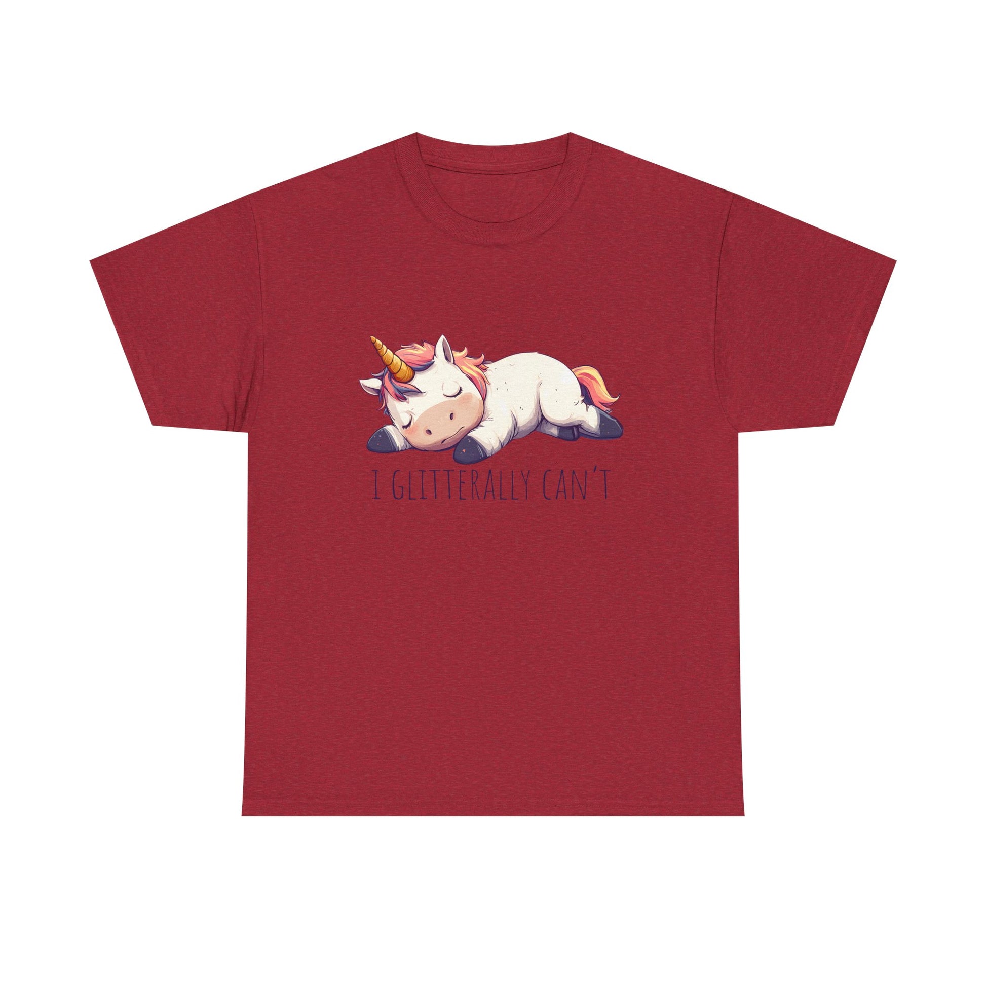 I glitterly can't, cute unicorn shirt, lazy unicorn shirt, funny unicorn shirt - PopCultureByDesign36