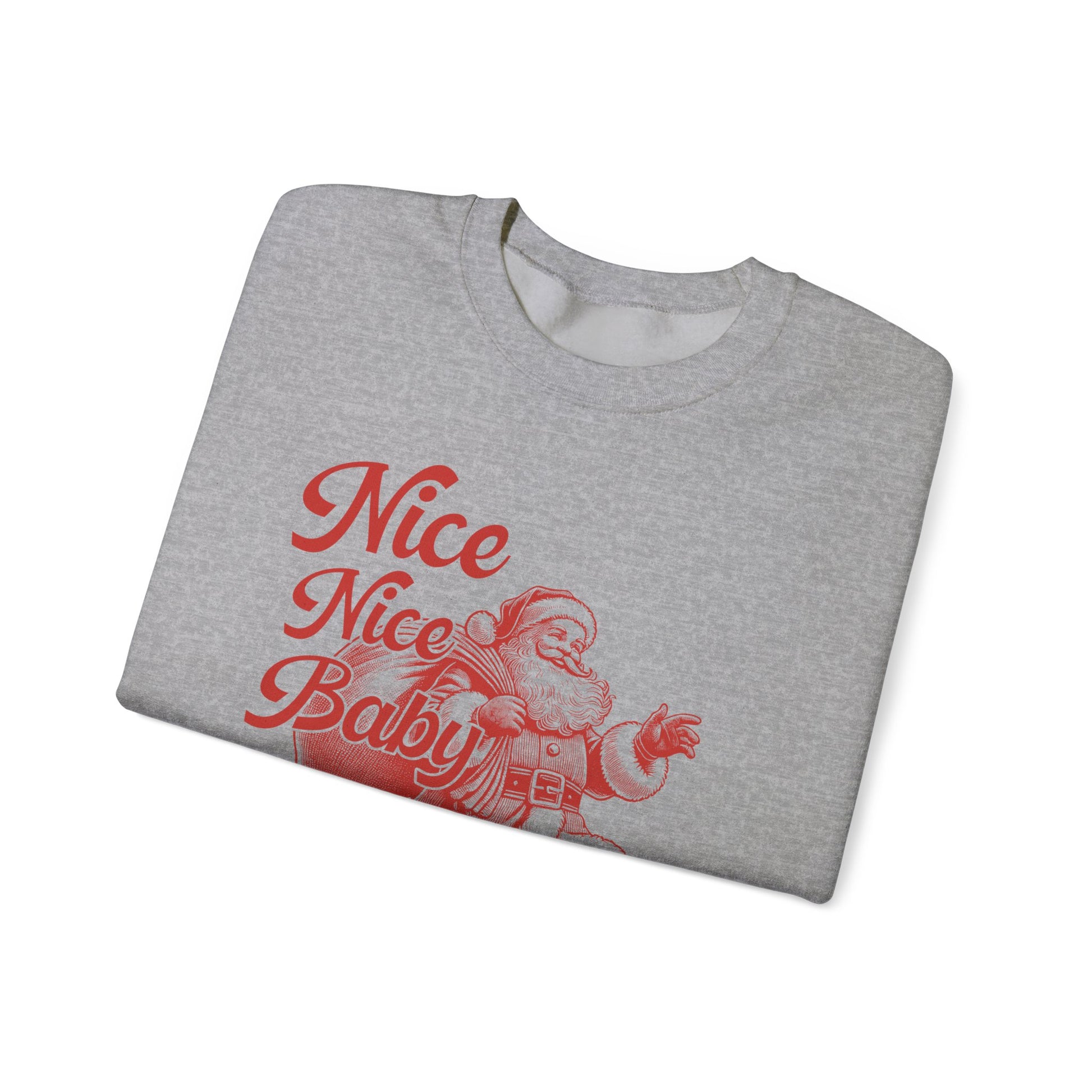 Nice Nice Baby, xmas Sweatshirt, Family christmas, Christmas Jolly, Christmas sweatshirt for Women, retro christmas, retro Santa sweatshirt - PopCultureByDesign36