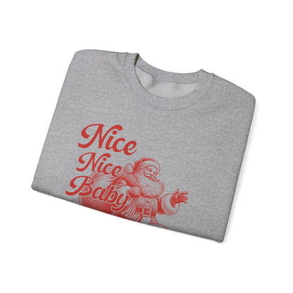 Nice Nice Baby, xmas Sweatshirt, Family christmas, Christmas Jolly, Christmas sweatshirt for Women, retro christmas, retro Santa sweatshirt - PopCultureByDesign36