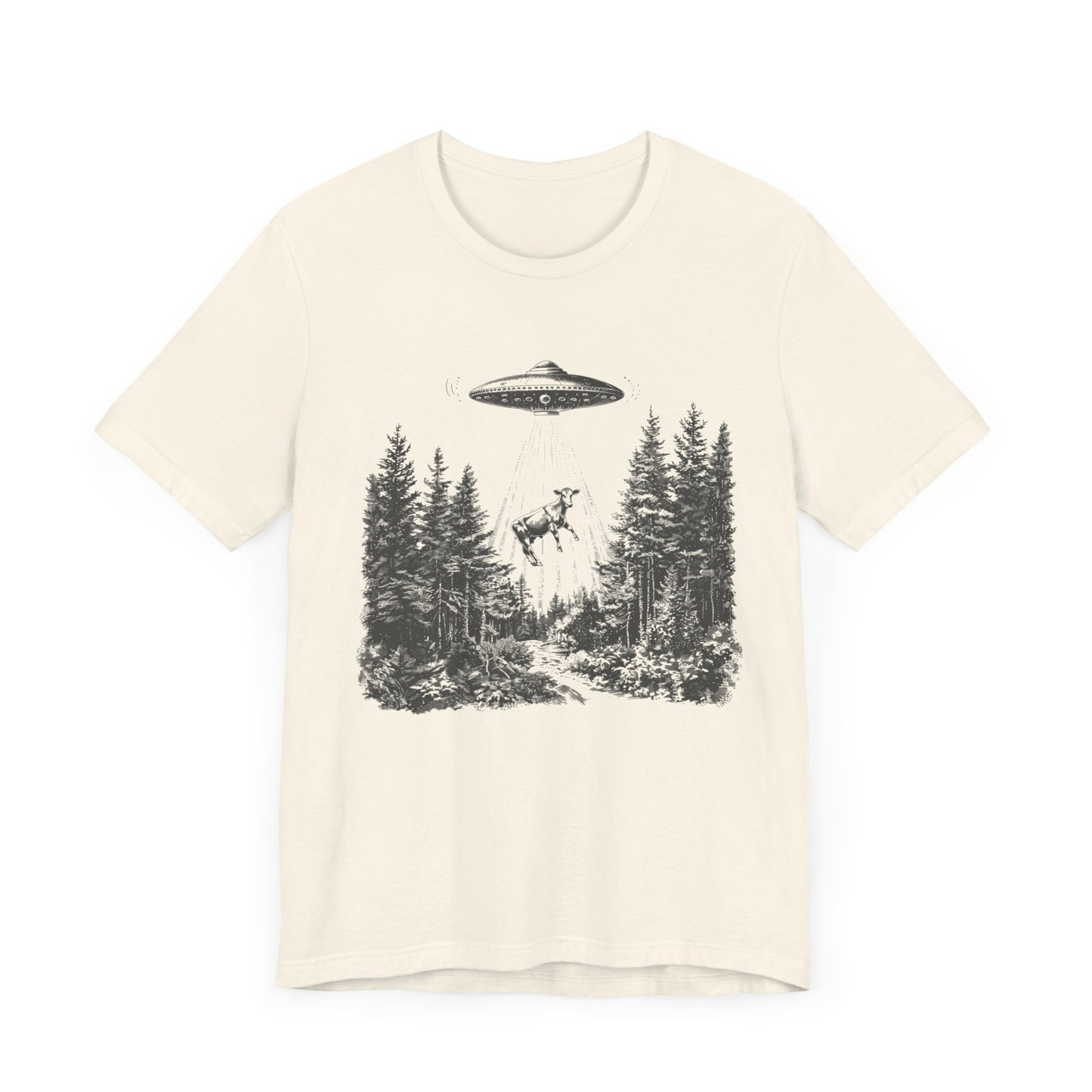 Ufo Cow Shirt, Retro T-Shirt, Vintage Cow Ufo TShirt, Ufo Graphic Tee - PopCultureByDesign36