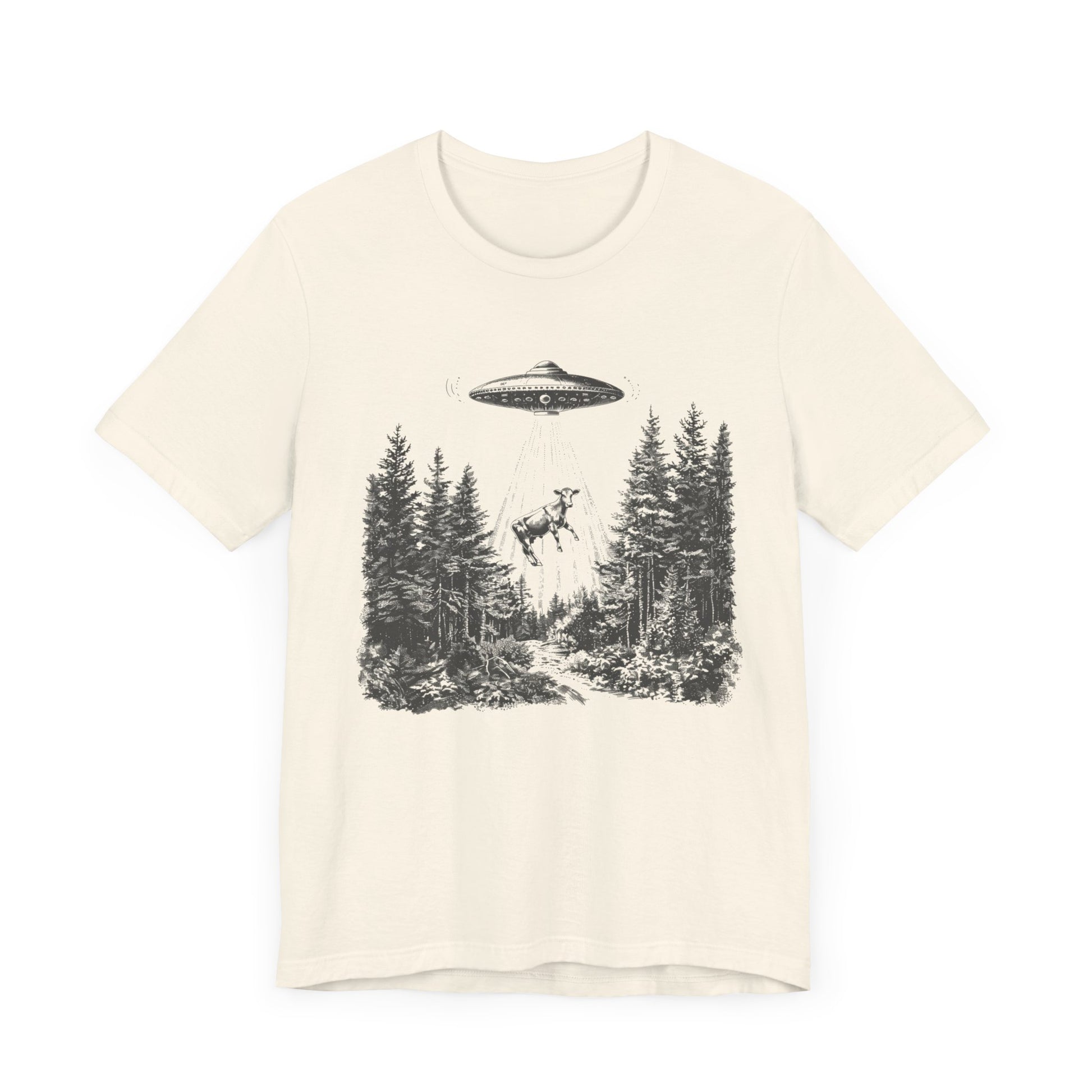Ufo Cow Shirt, Retro T-Shirt, Vintage Cow Ufo TShirt, Ufo Graphic Tee - PopCultureByDesign36