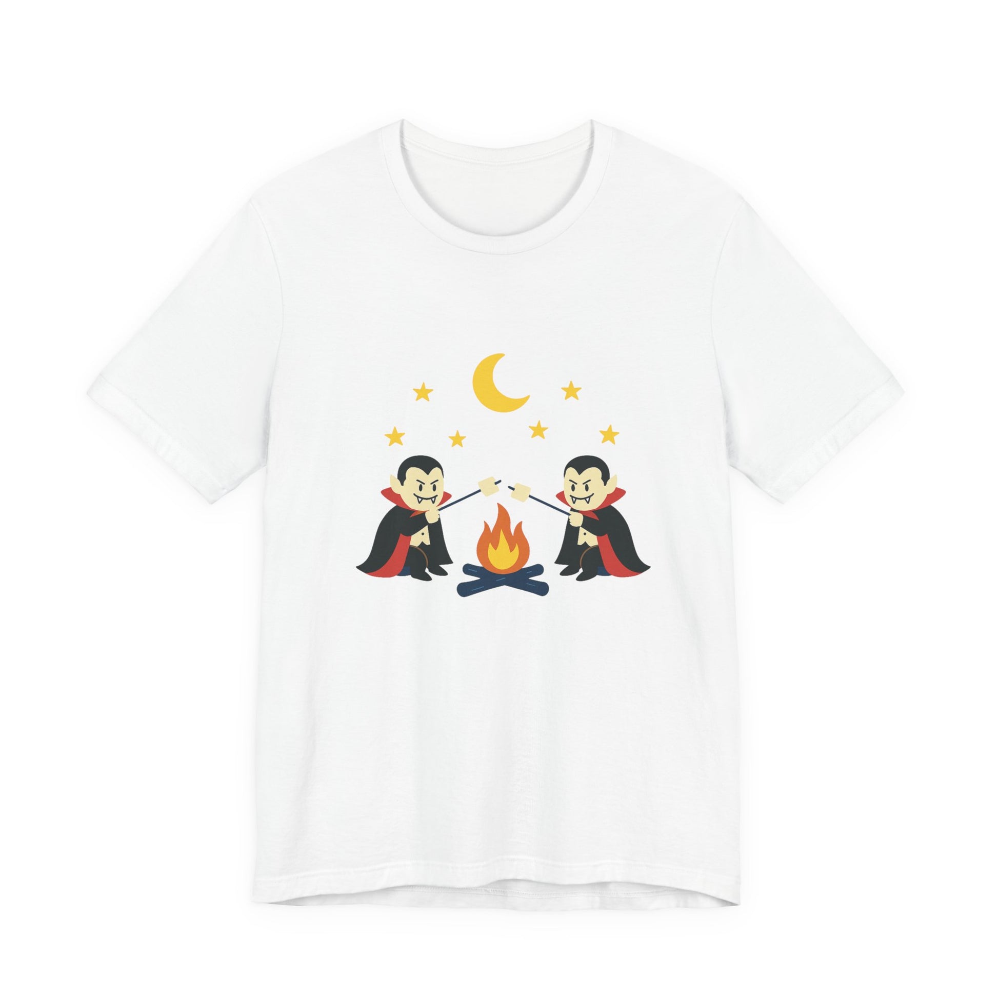 Camping Dracula Tee, Halloween Shirt, Spooky Camping Top - PopCultureByDesign36