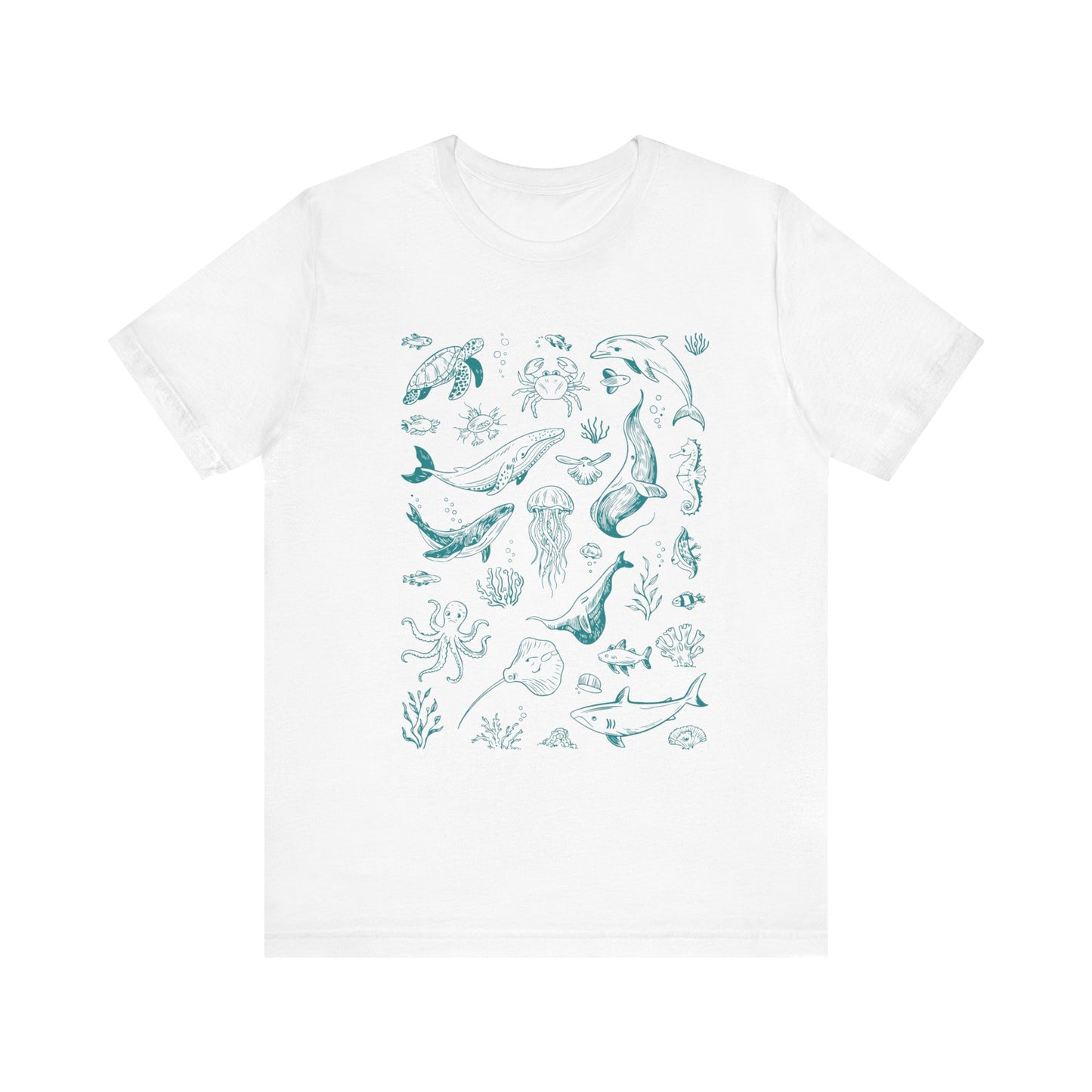 Vintage Ocean Tattoo Style T-Shirt, Retro Ocean Shirt, Ocean Shirt For Men - PopCultureByDesign36